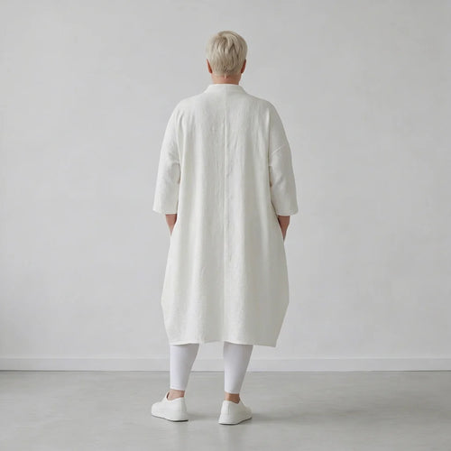  Ballon Bluse von AKH Fashion aus Baumwolle, 1573.07117, Weiß, Kariert, Ausgefallen, Schick