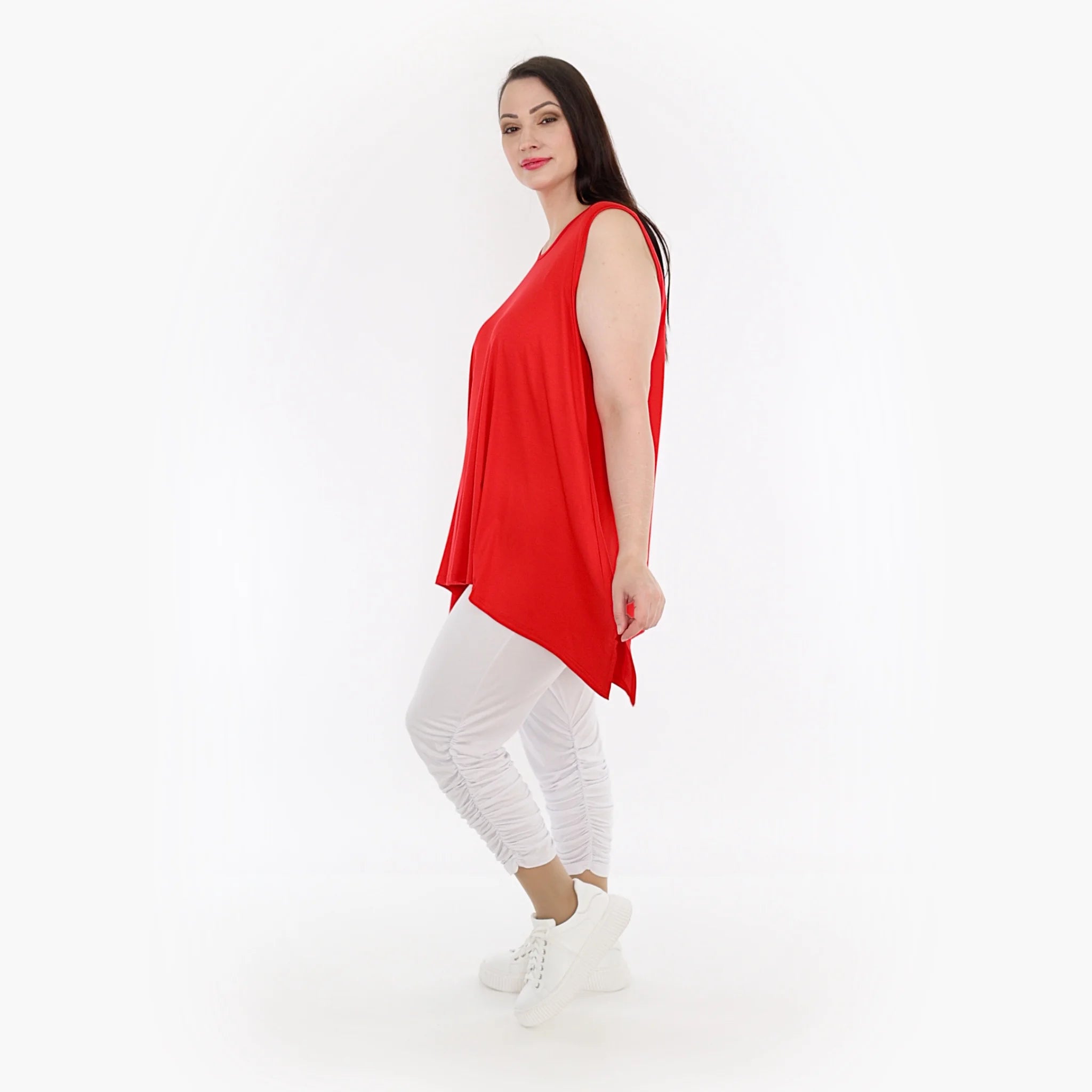  A-Form Top von AKH Fashion aus Viskose, 1233.03071, Rot, Schick, Modern, Bequem