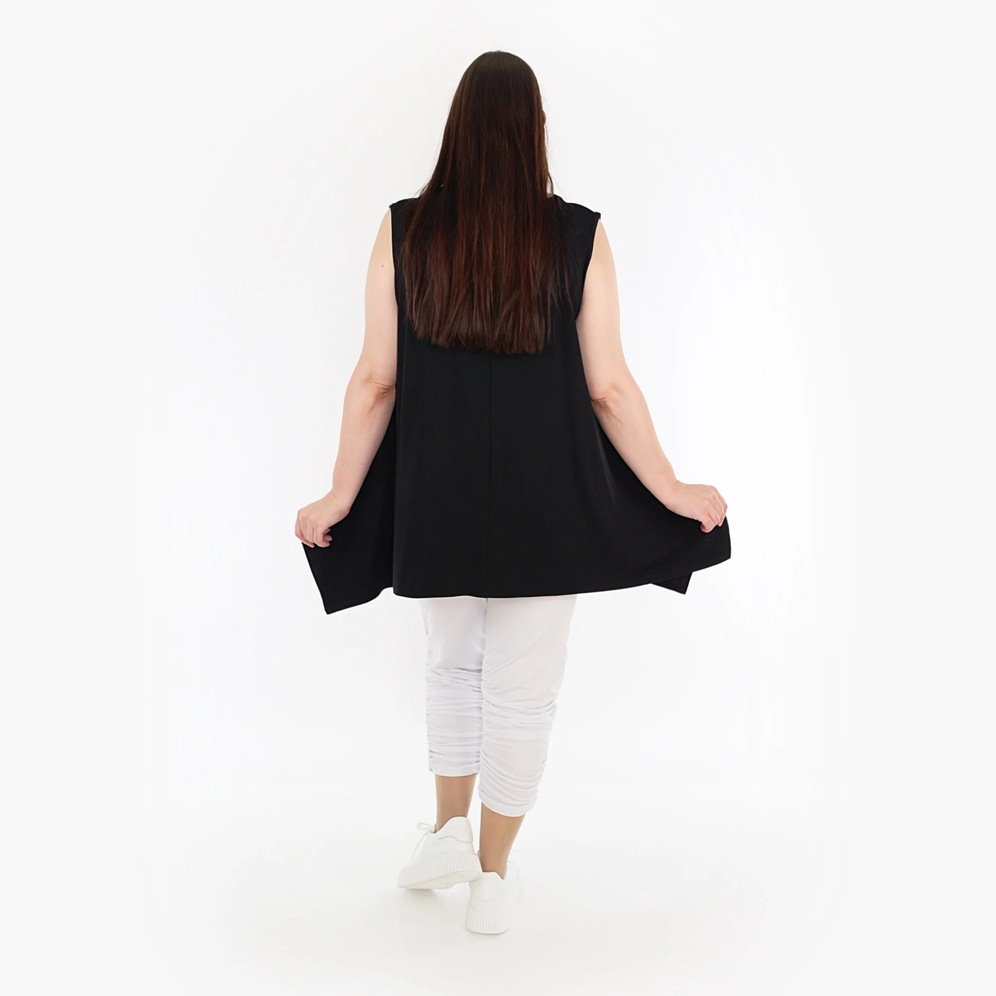  A-Form Top von AKH Fashion aus Viskose, 1233.03071, Schwarz, Schick, Modern, Bequem