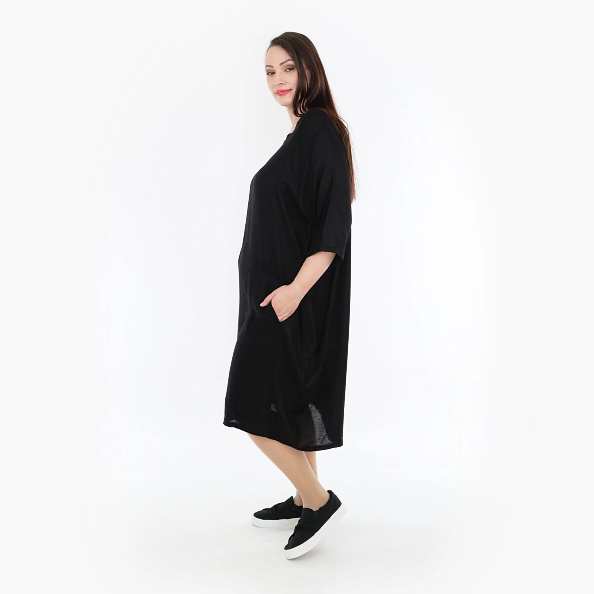  Ballonkleid von AKH Fashion aus Viskose, 1269.06943, Schwarz, Schick, Modern, Bequem