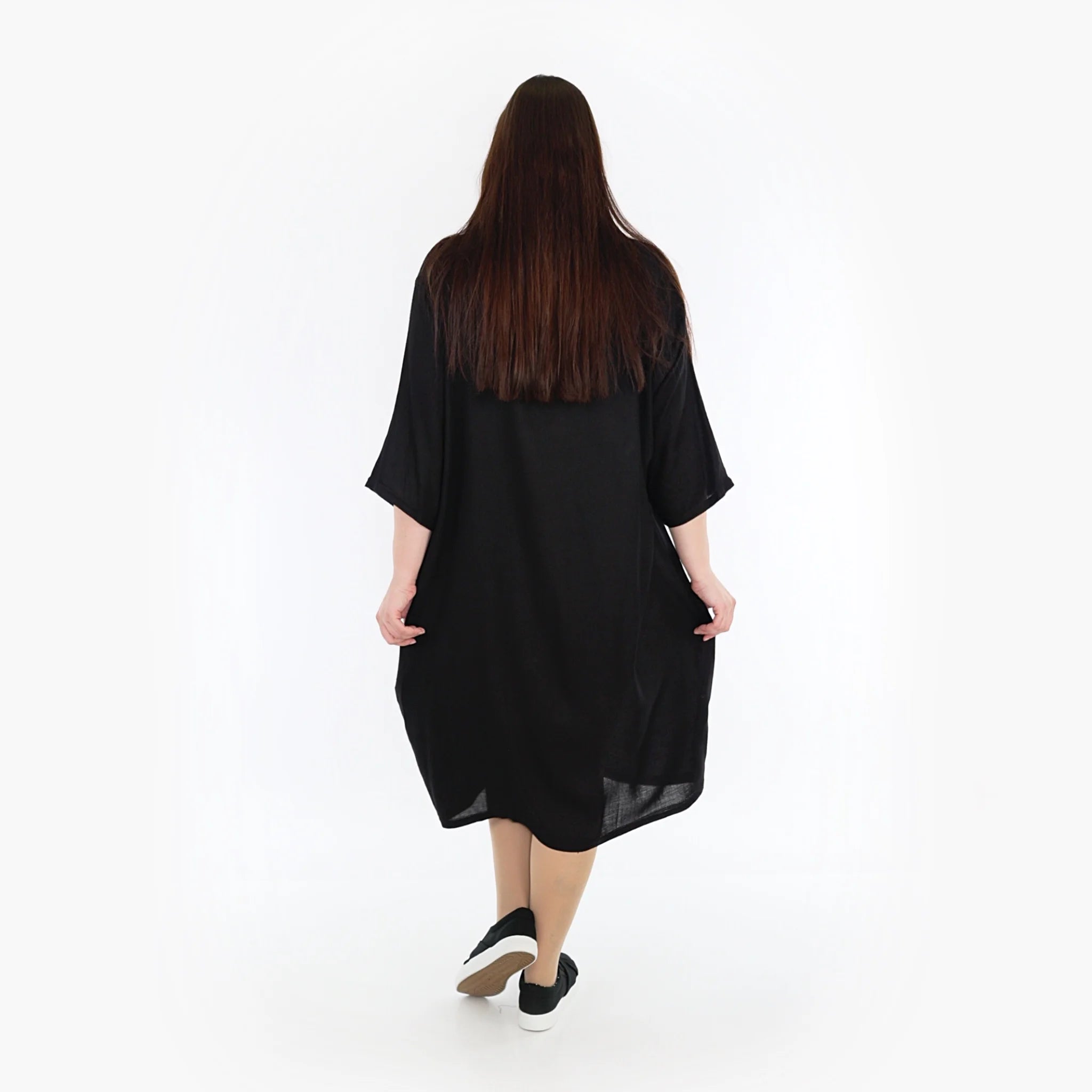  Ballonkleid von AKH Fashion aus Viskose, 1269.06943, Schwarz, Schick, Modern, Bequem