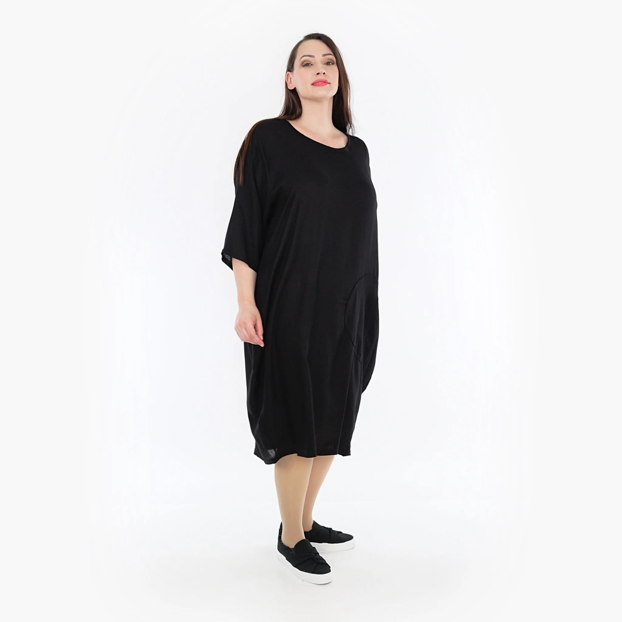  Ballonkleid von AKH Fashion aus Viskose, 1269.06943, Schwarz, Schick, Modern, Bequem