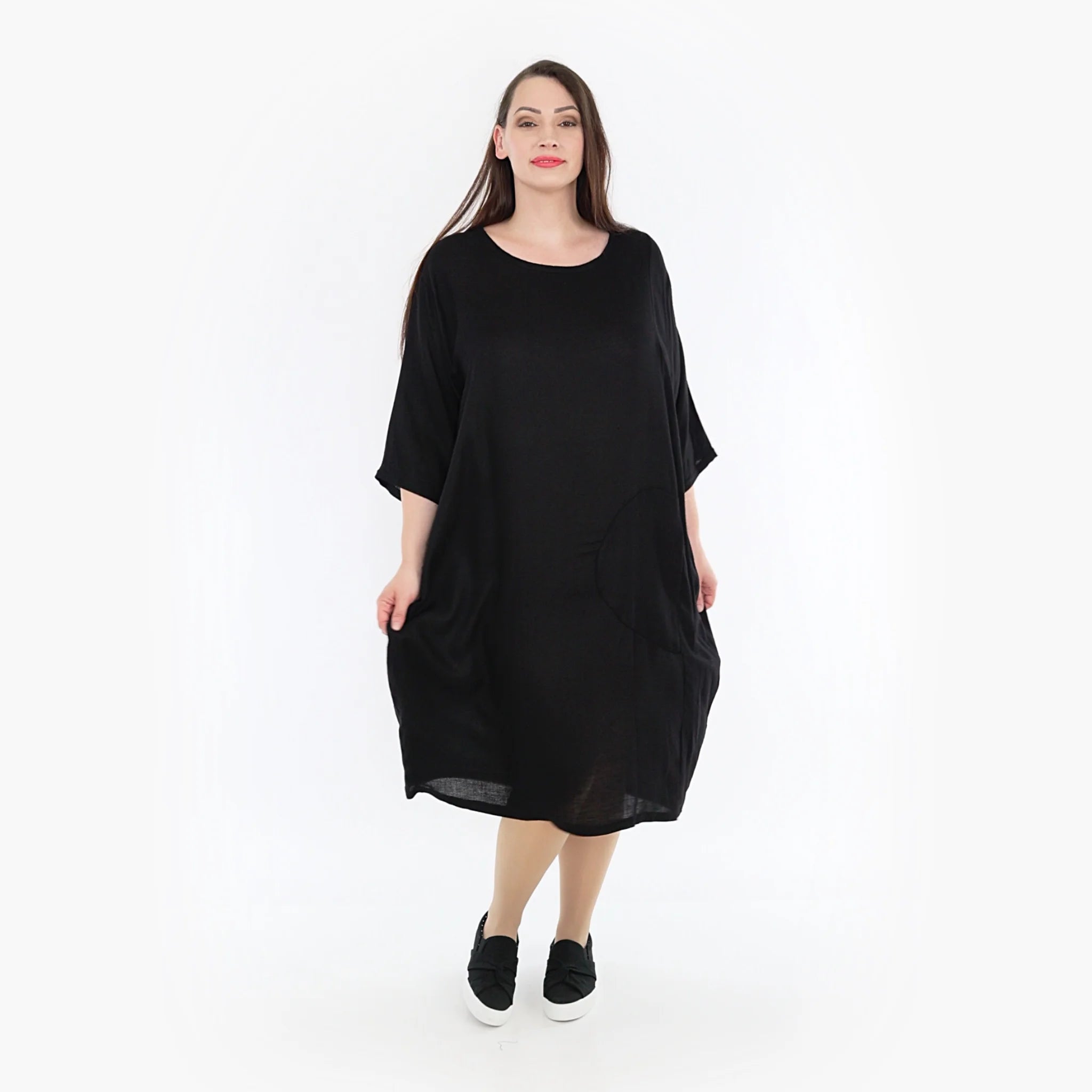  Ballonkleid von AKH Fashion aus Viskose, 1269.06943, Schwarz, Schick, Modern, Bequem