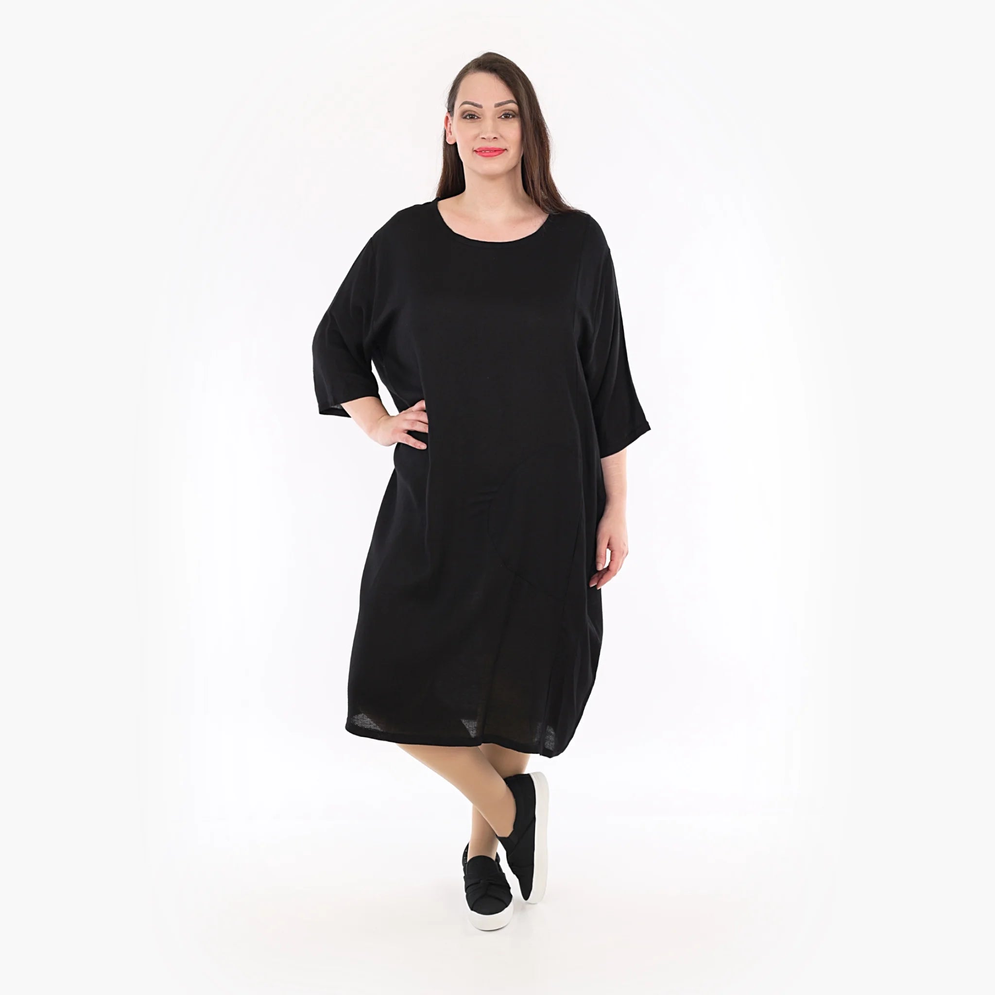  Ballonkleid von AKH Fashion aus Viskose, 1269.06943, Schwarz, Schick, Modern, Bequem