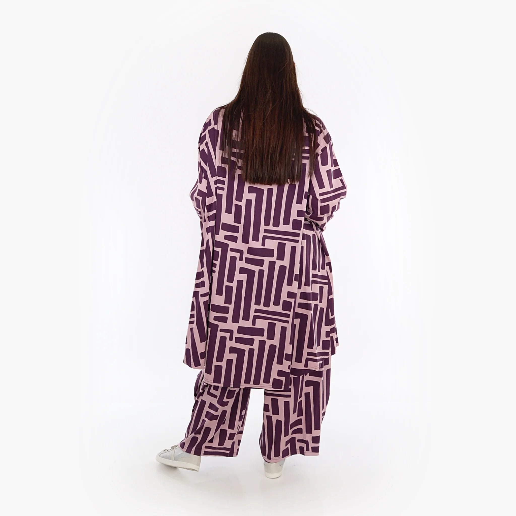  AKH Fashion Mantel in Vokuhila-Form, aus Viskose, 1318.02276, Beere-Rosa, Schick, Modern