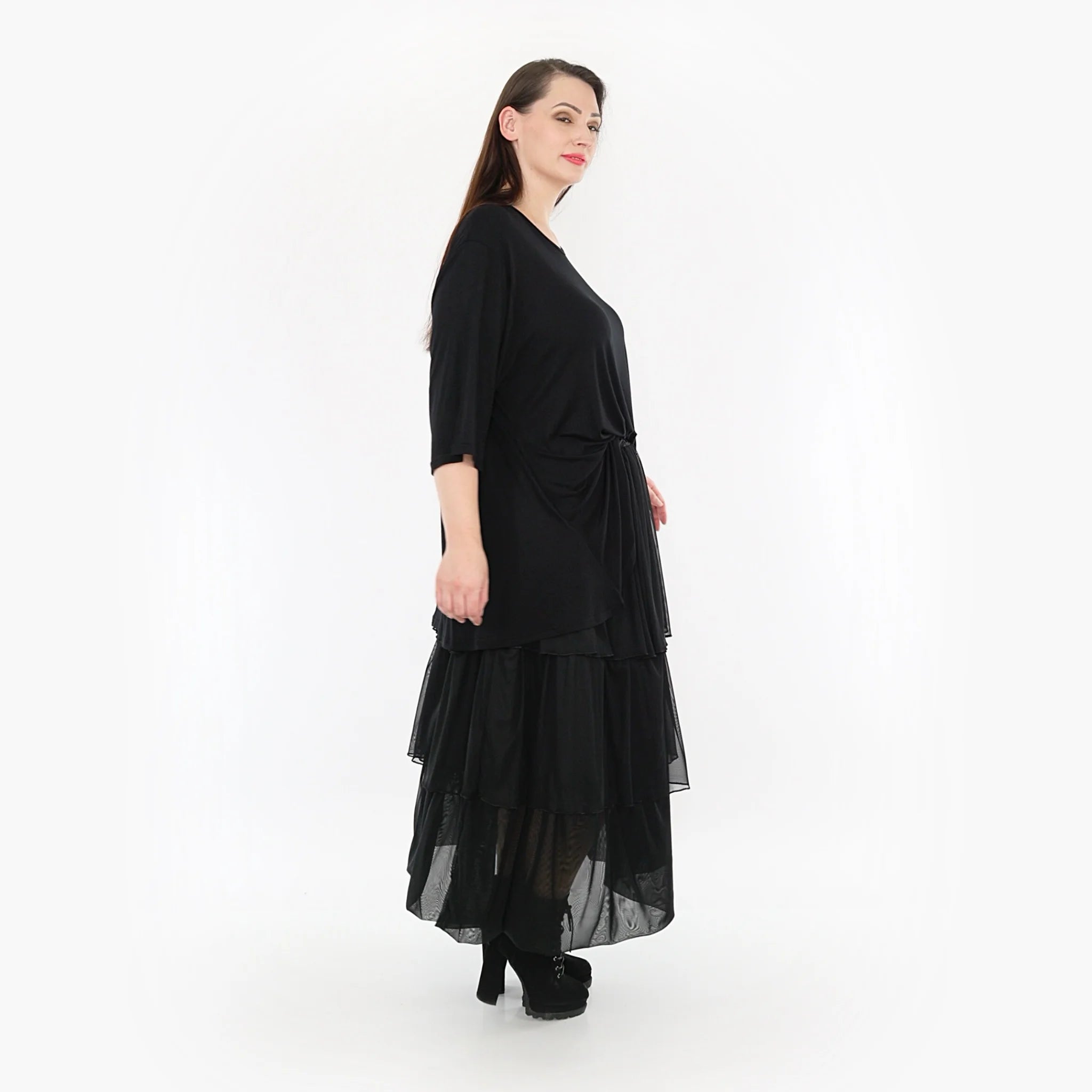  Ballonrock von AKH Fashion aus Baumwolle, 1326.06969, Schwarz, Schick, Modern, Bequem