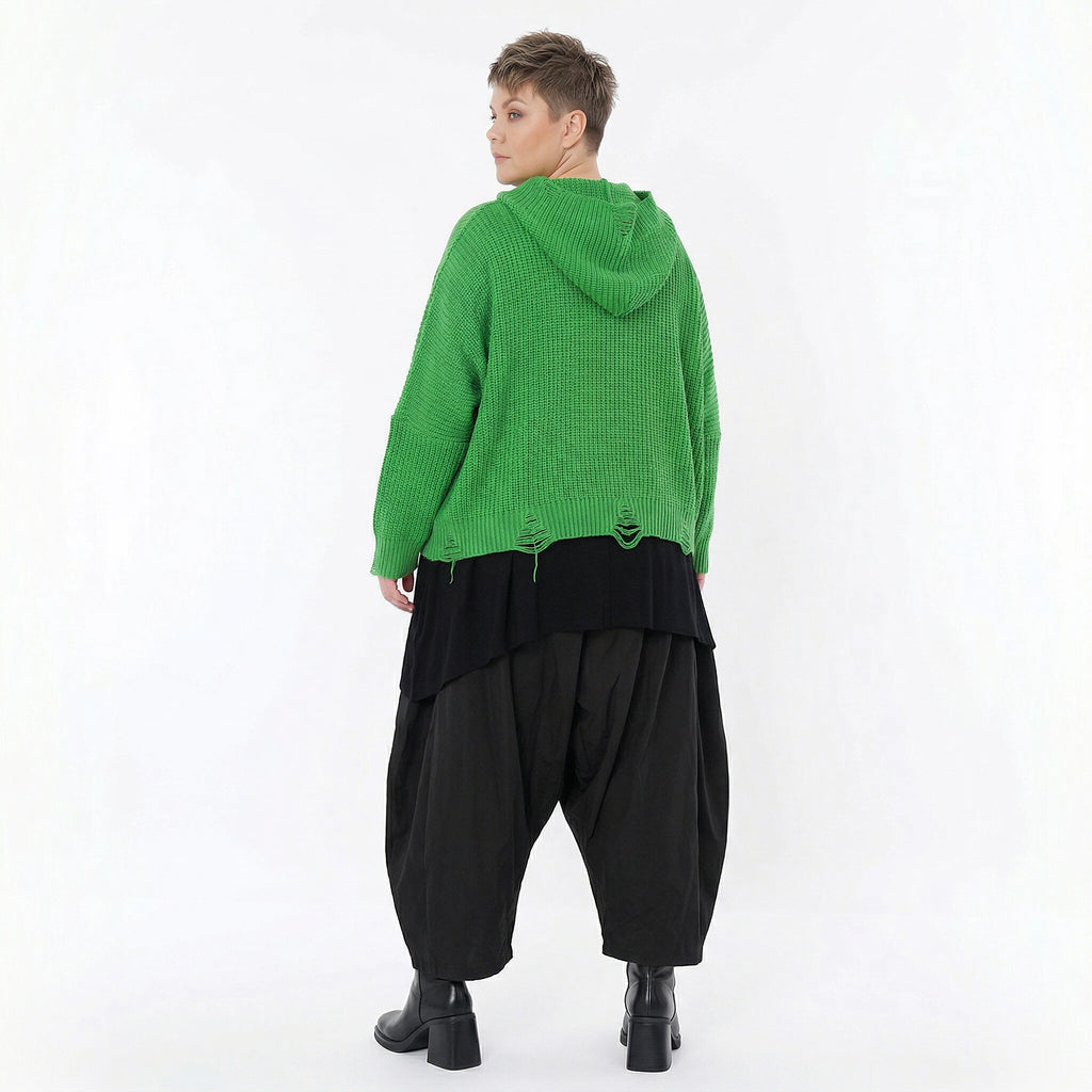 AKH Premium Bigshirt in kastiger Form, aus Baumwolle, P1032.2601, Apfelgrün, Ausgefallen