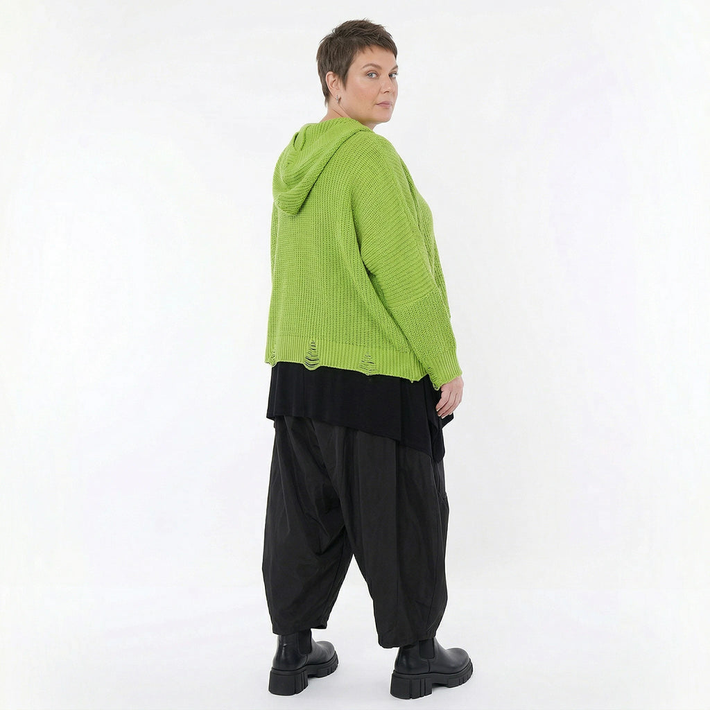 AKH Premium Bigshirt in kastiger Form, aus Baumwolle, P1032.2601, NeonGrün, Ausgefallen