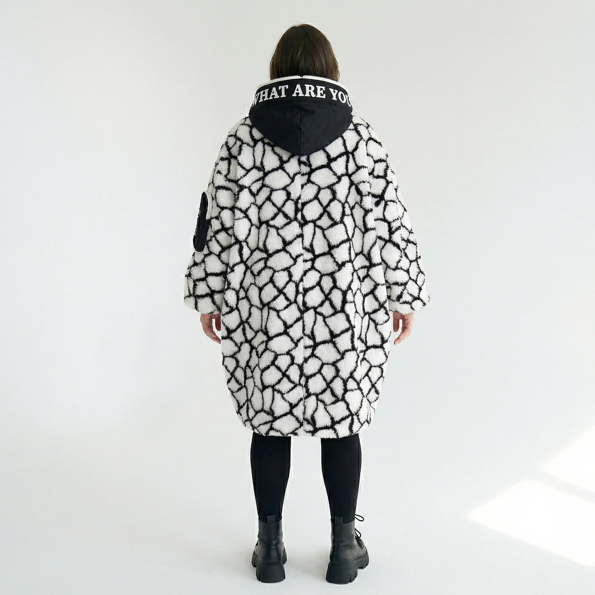  Ballon Jacke von H4 Fashion aus Polyamid, 2366, Weiß, Animal, Ausgefallen, Zeitlos, Schick