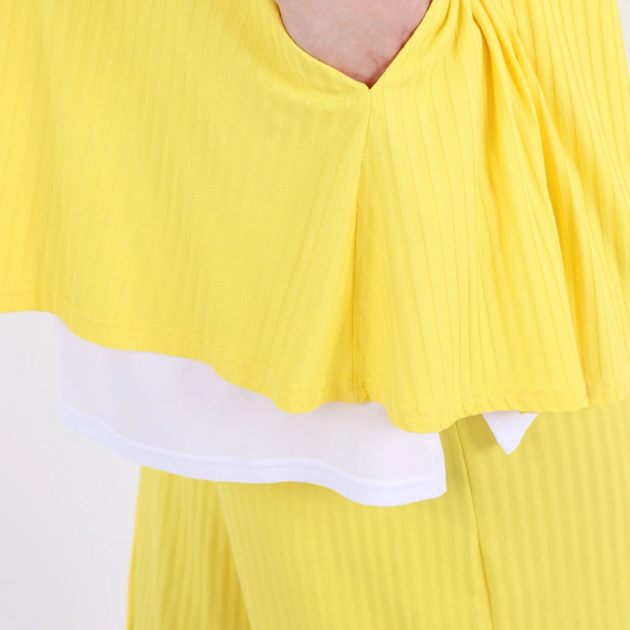  Papita Bigshirt in Glocken-Form, aus Viskose, 6936, Lemon Gelb, Schick, Modern, Bequem