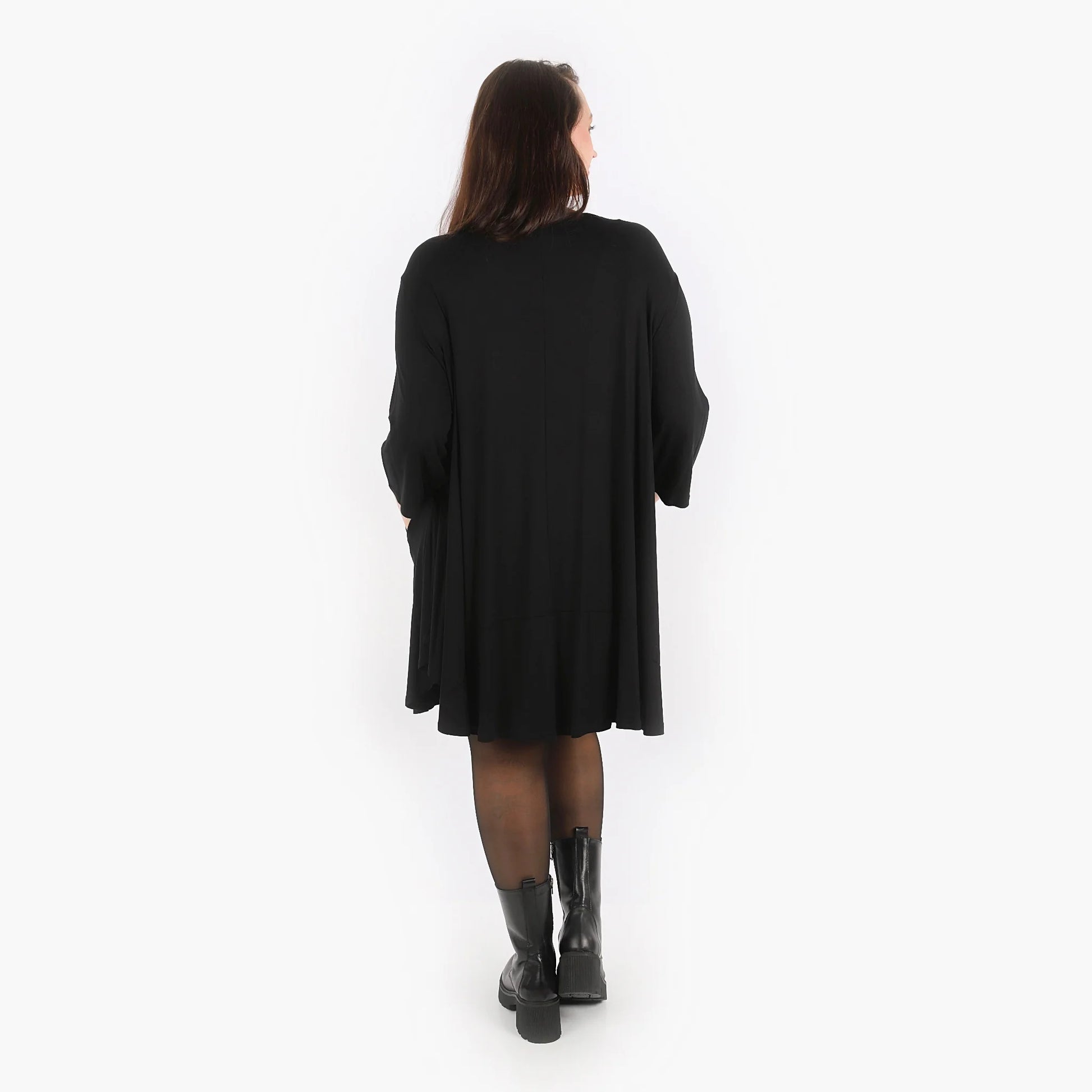  Bigshirt von AKH Fashion aus Viskose in Glocken-Form, 1312.00592, Schwarz, Unifarben, Schick