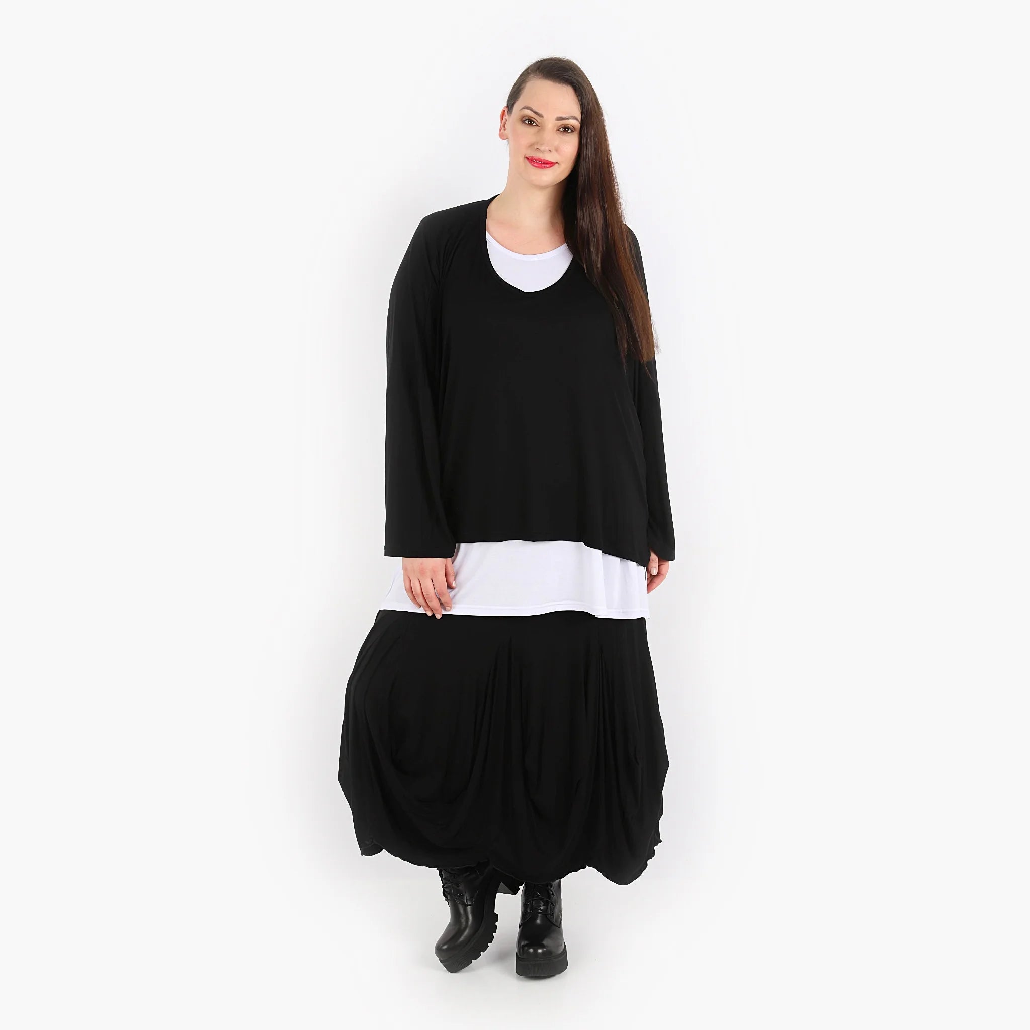  Ballonrock von AKH Fashion aus Viskose, 1312.08011, Schwarz, Schick, Modern, Bequem