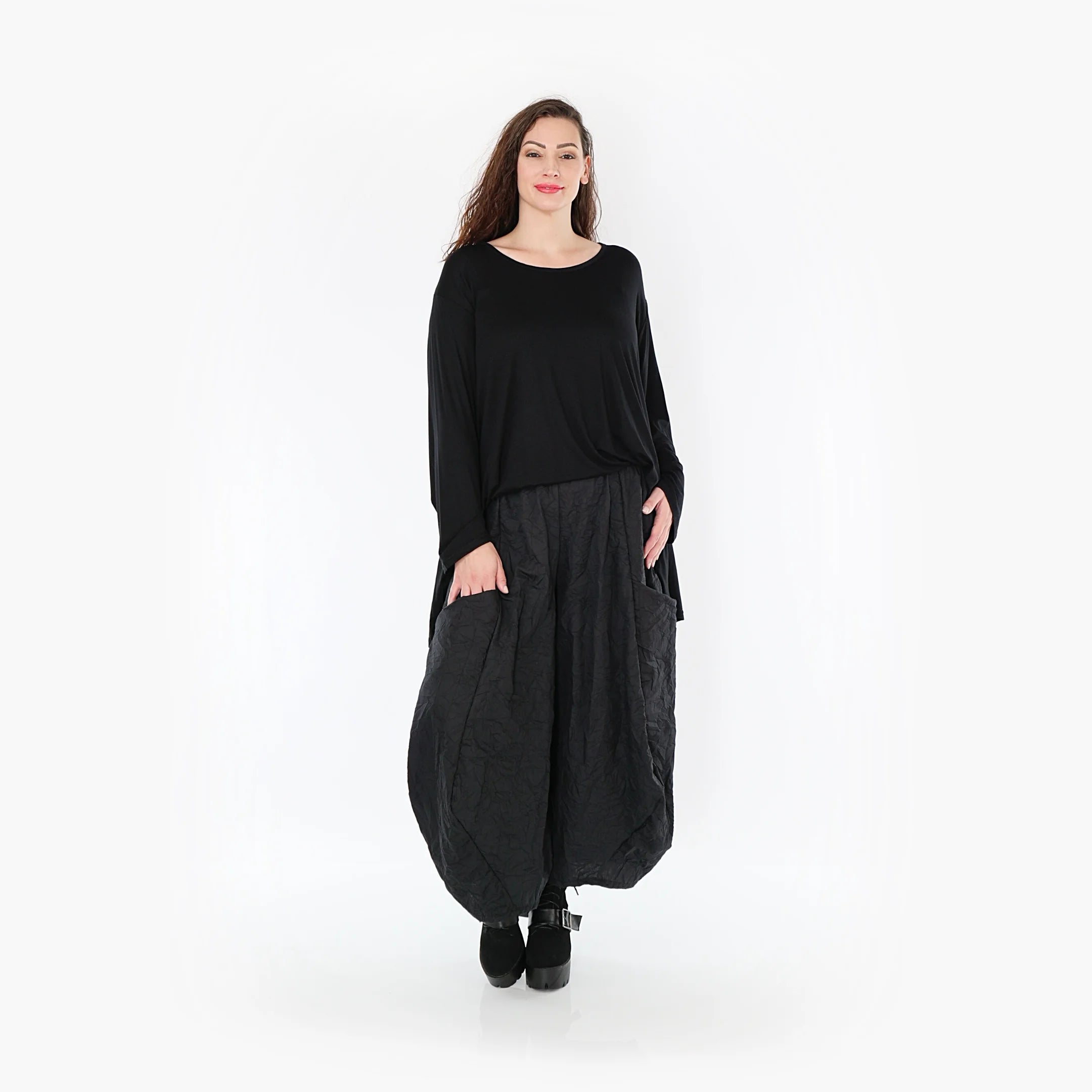  Ballonhose von AKH Fashion aus Viskose, 1372.08069, Schwarz, Schick, Modern, Bequem