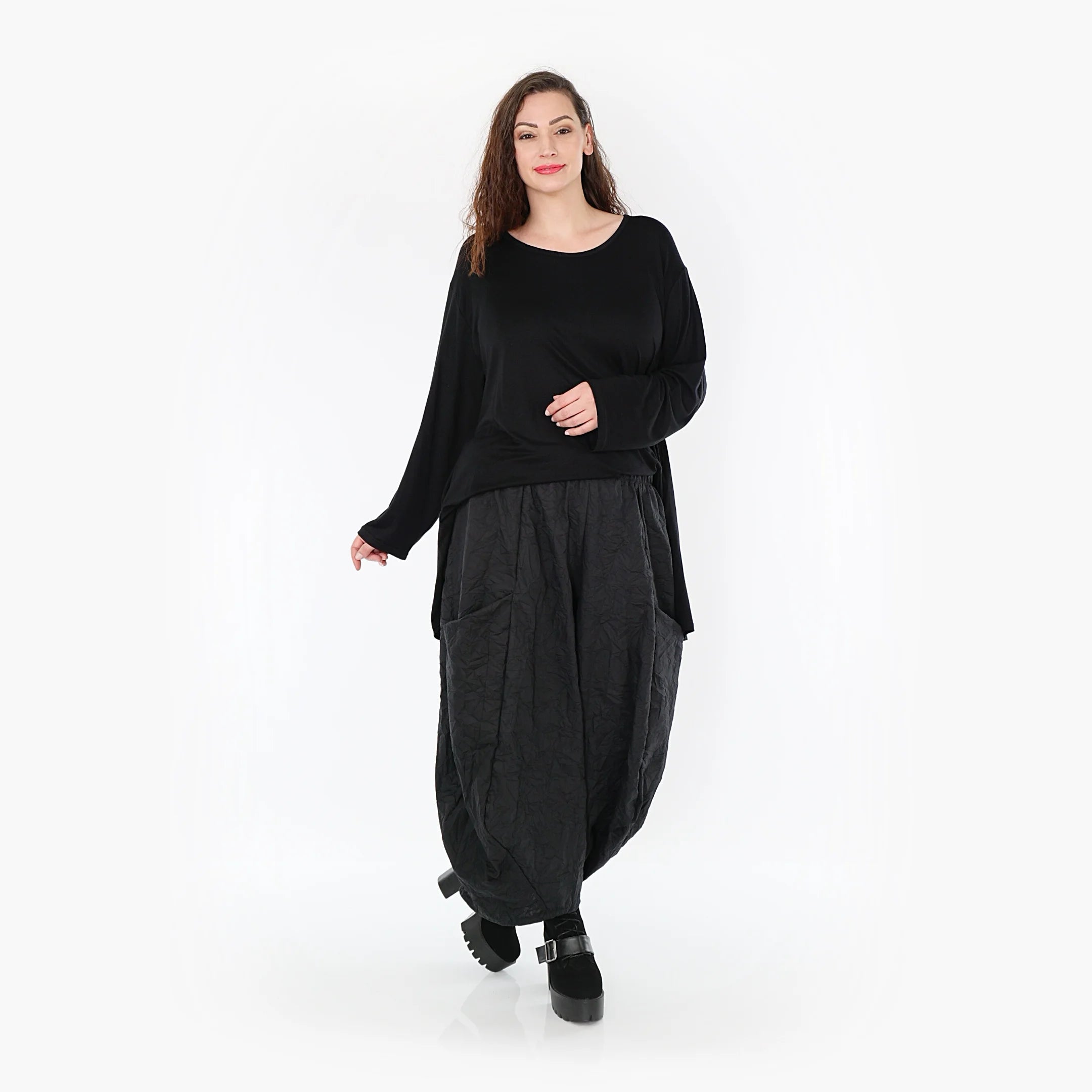  Ballonhose von AKH Fashion aus Viskose, 1372.08069, Schwarz, Schick, Modern, Bequem