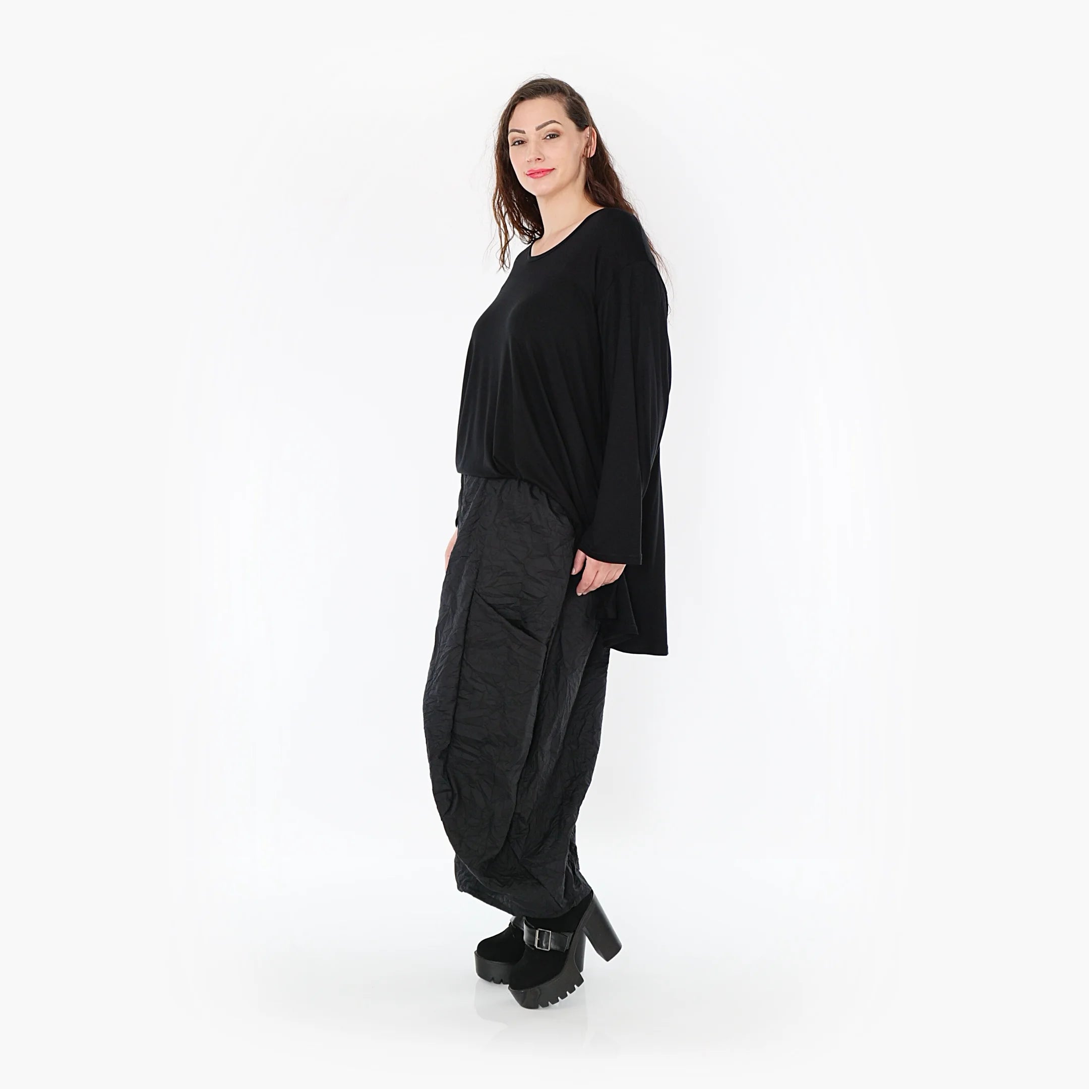  Ballonhose von AKH Fashion aus Viskose, 1372.08069, Schwarz, Schick, Modern, Bequem