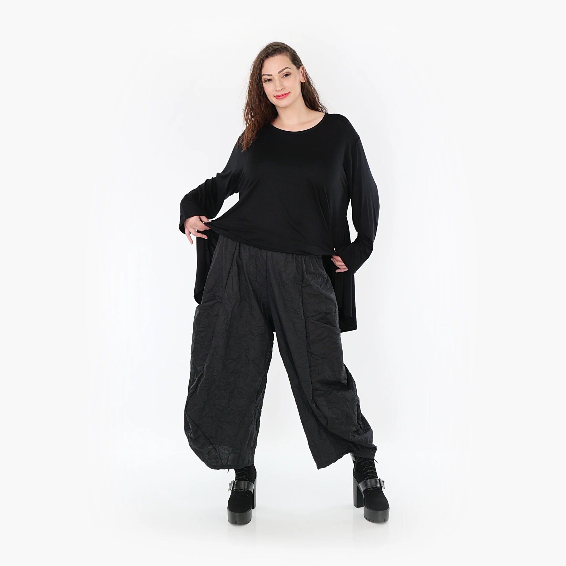 Ballonhose von AKH Fashion aus Viskose, 1372.08069, Schwarz, Schick, Modern, Bequem