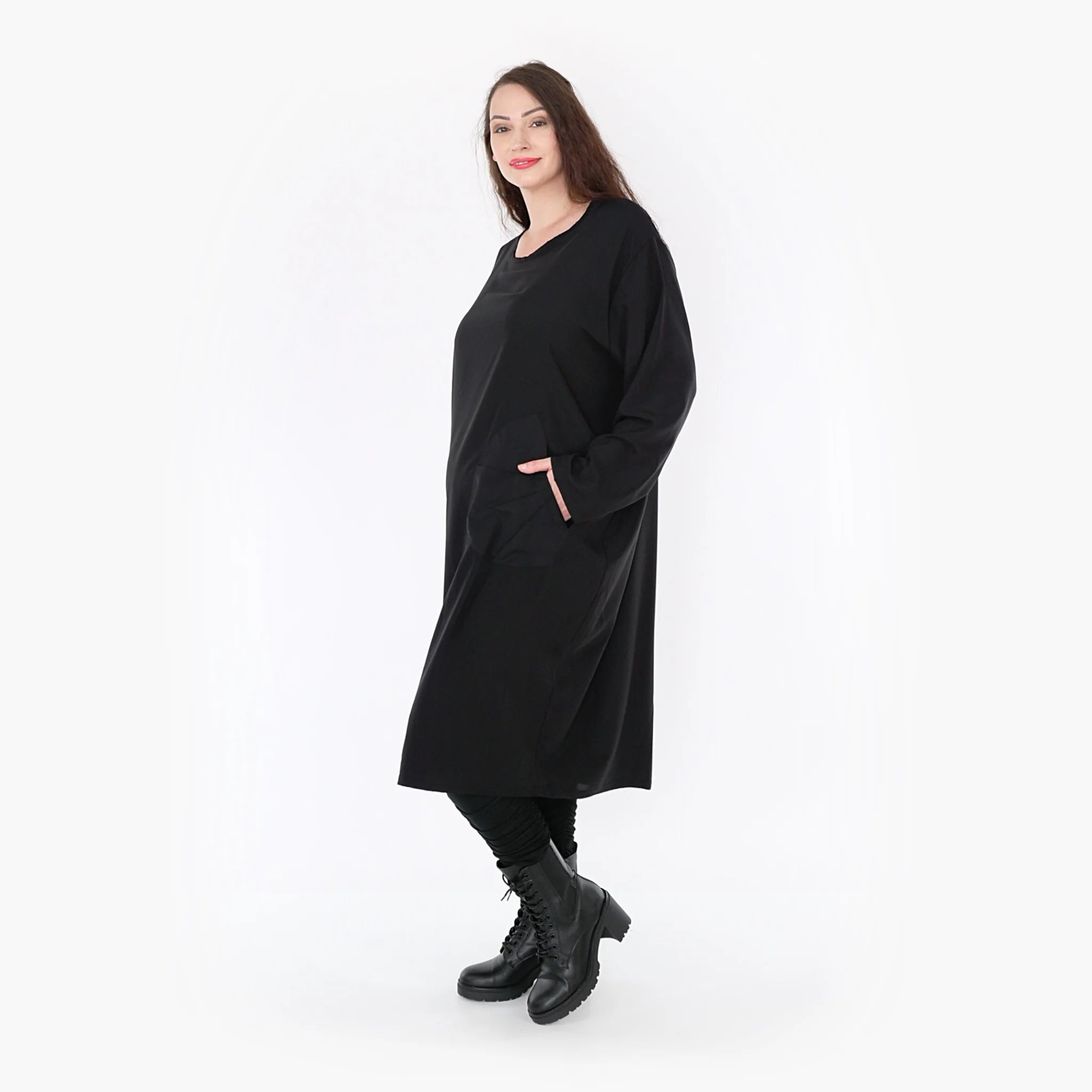  Ballonkleid von AKH Fashion aus Viskose, 1325.06942, Schwarz, Schick, Modern, Bequem