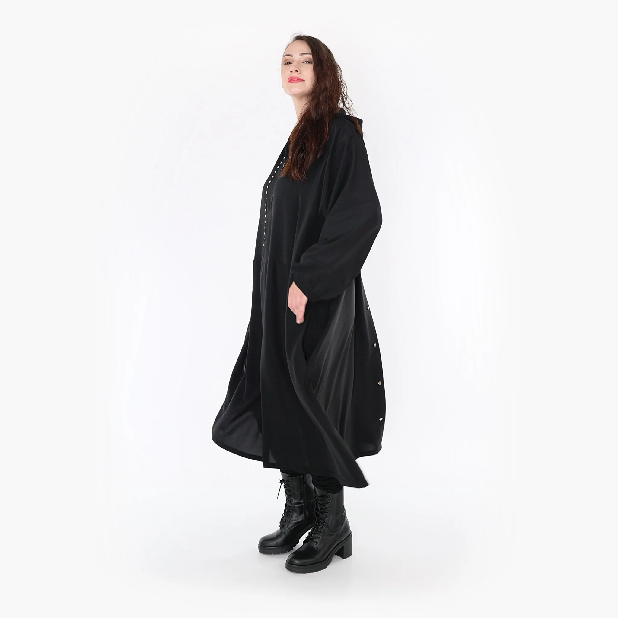  Ballonkleid von AKH Fashion aus Viskose, 1325.06983, Schwarz, Schick, Modern, Bequem