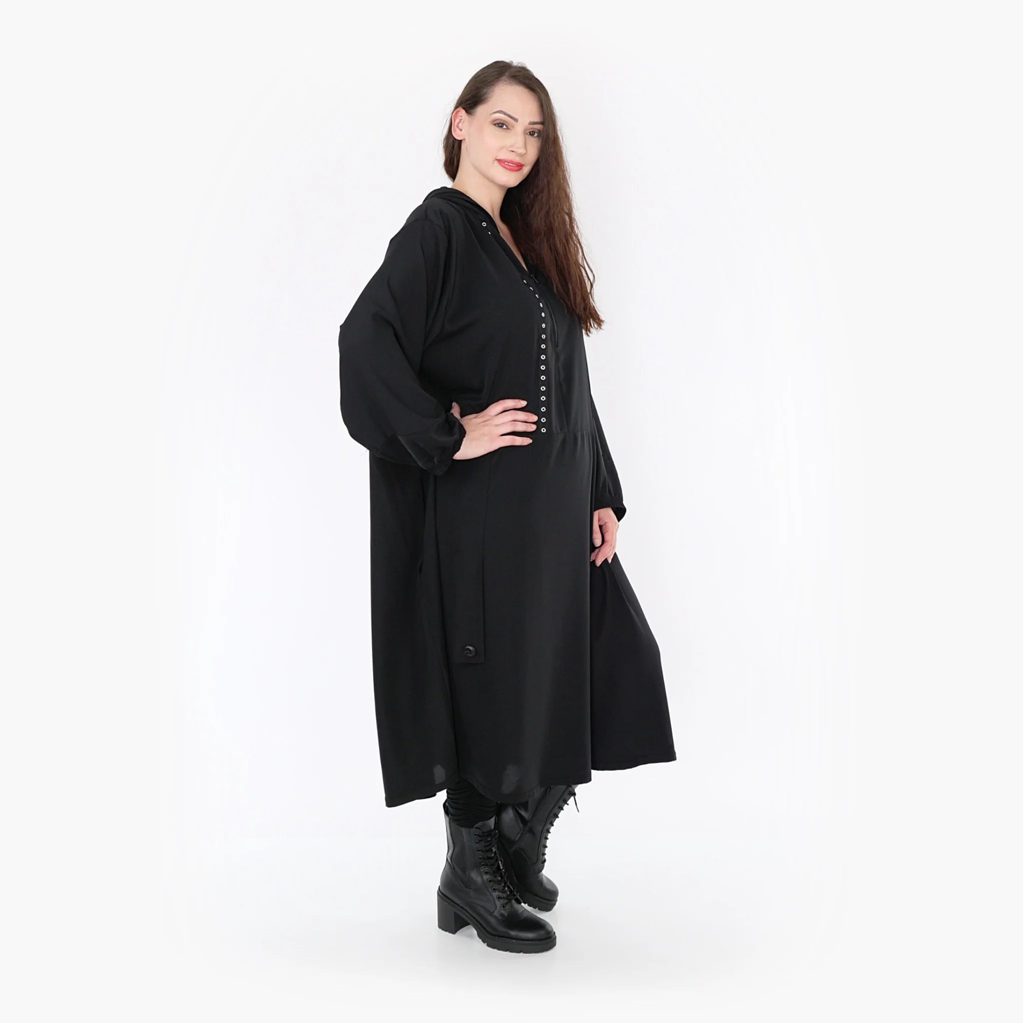  Ballonkleid von AKH Fashion aus Viskose, 1325.06983, Schwarz, Schick, Modern, Bequem