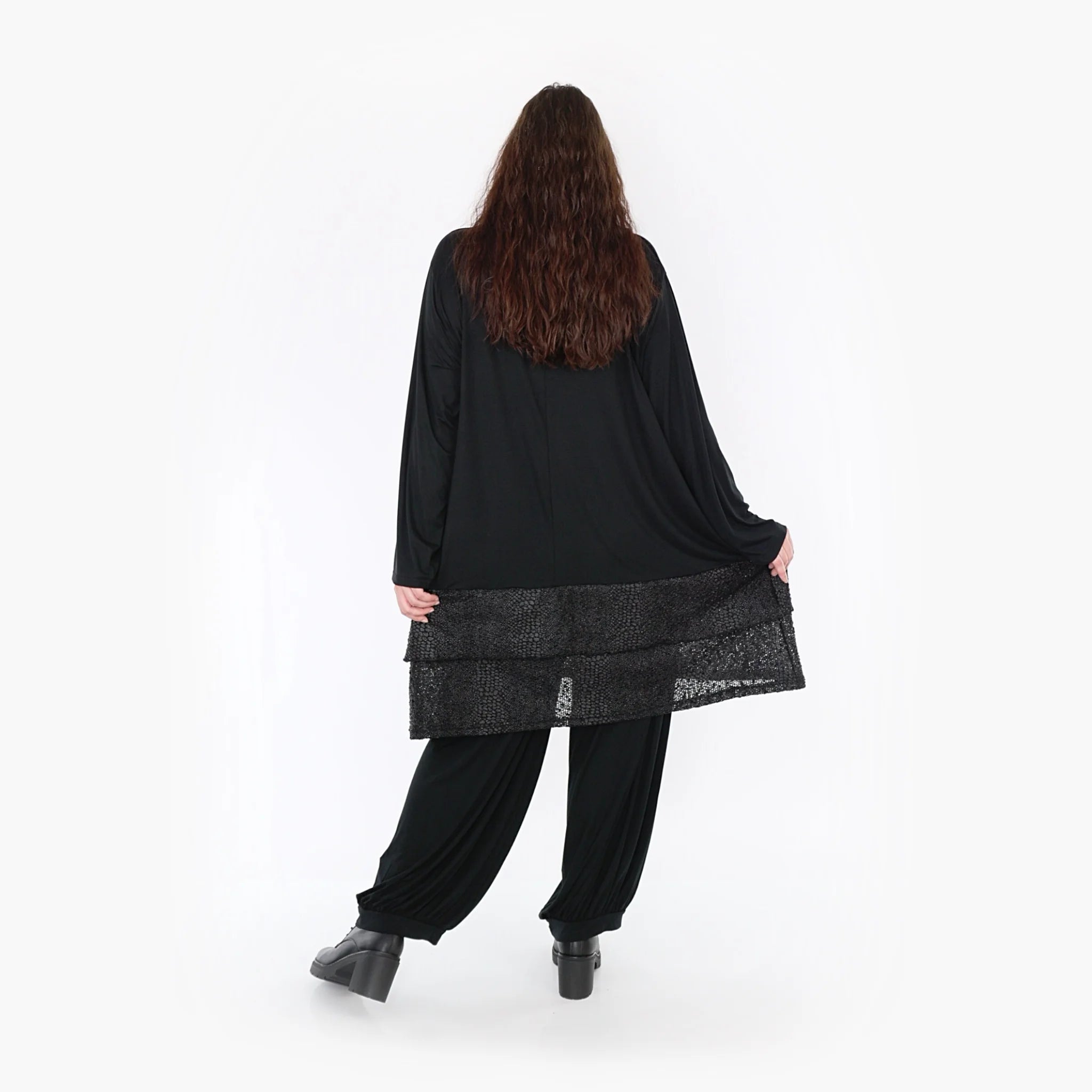  A-Form Bigshirt von AKH Fashion aus Viskose, 1339.06890, Schwarz, Schick, Modern, Bequem
