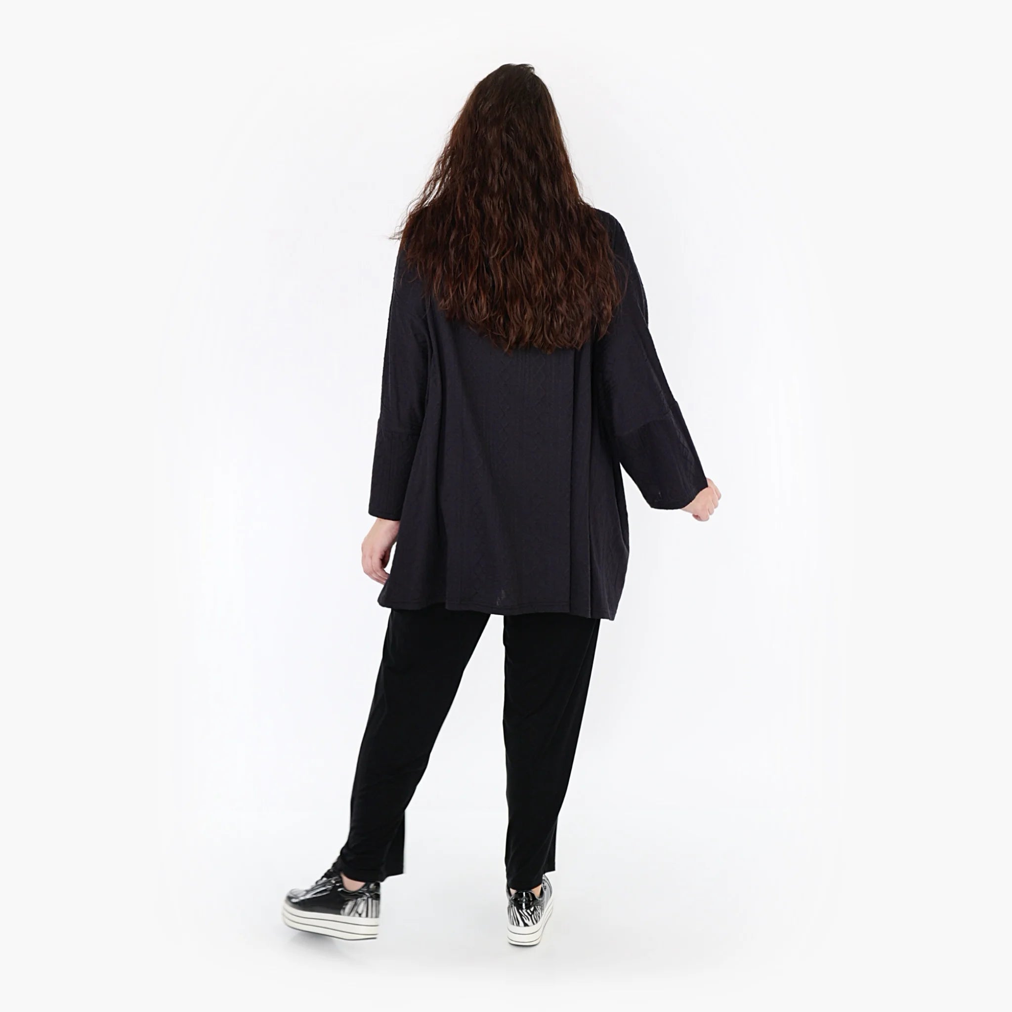  A-Form Bigshirt von AKH Fashion aus Viskose, 1340.06973, Schwarz, Schick, Modern, Bequem