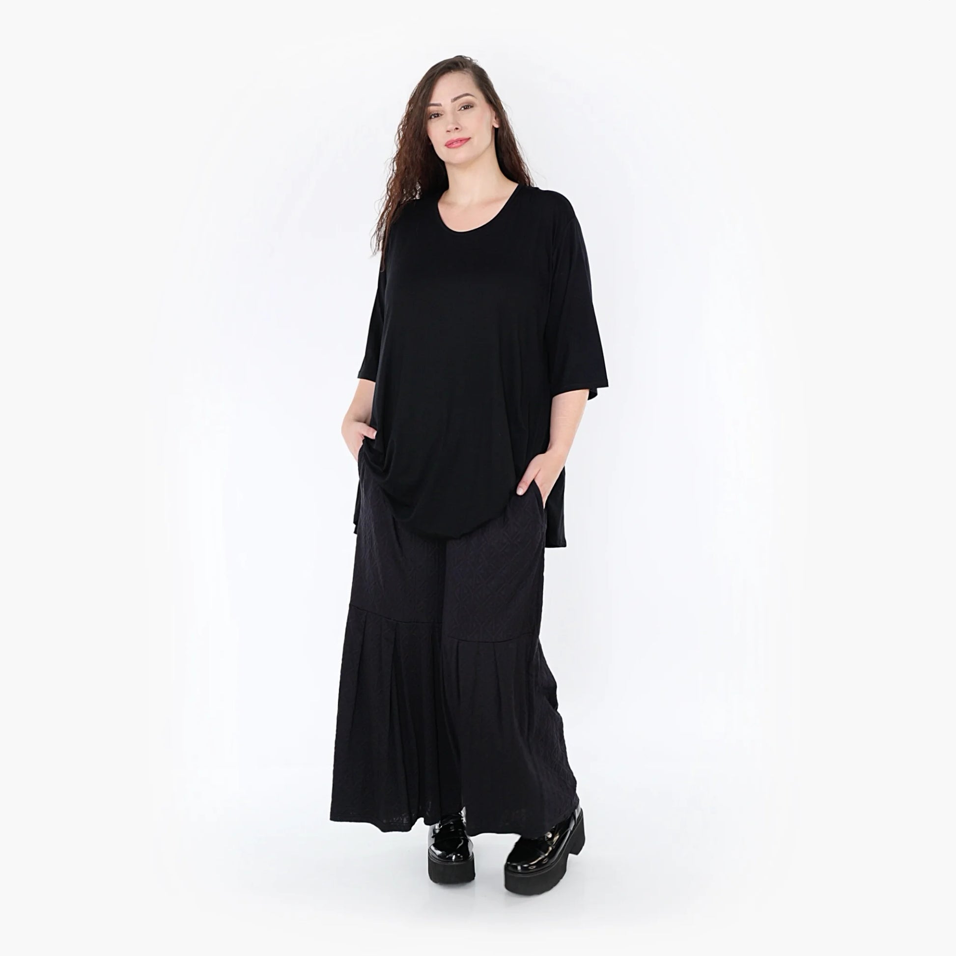  Ballonhose von AKH Fashion aus Viskose, 1342.06974, Schwarz, Unifarben, Schick, Modern