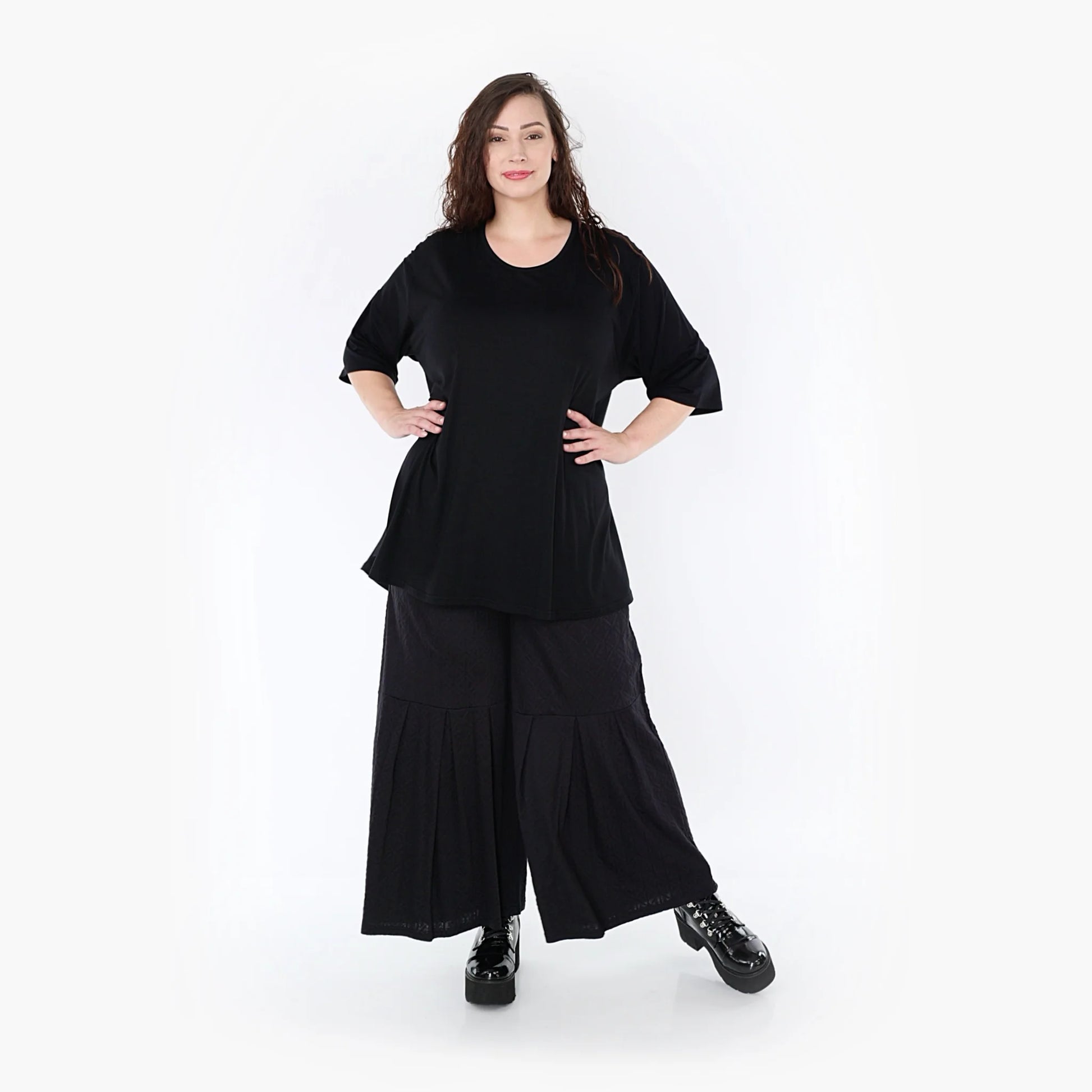  Ballonhose von AKH Fashion aus Viskose, 1342.06974, Schwarz, Unifarben, Schick, Modern