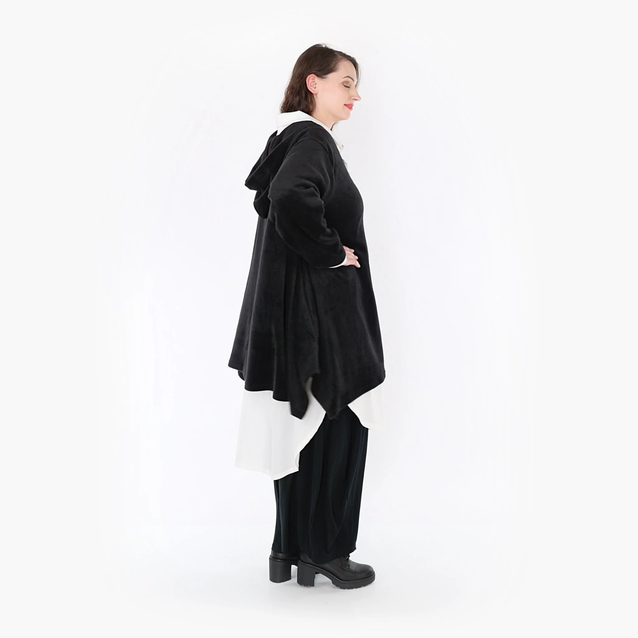  A-Form Jacke von AKH Fashion aus Polyester, 1348.02030, Schwarz, Schick, Modern, Bequem