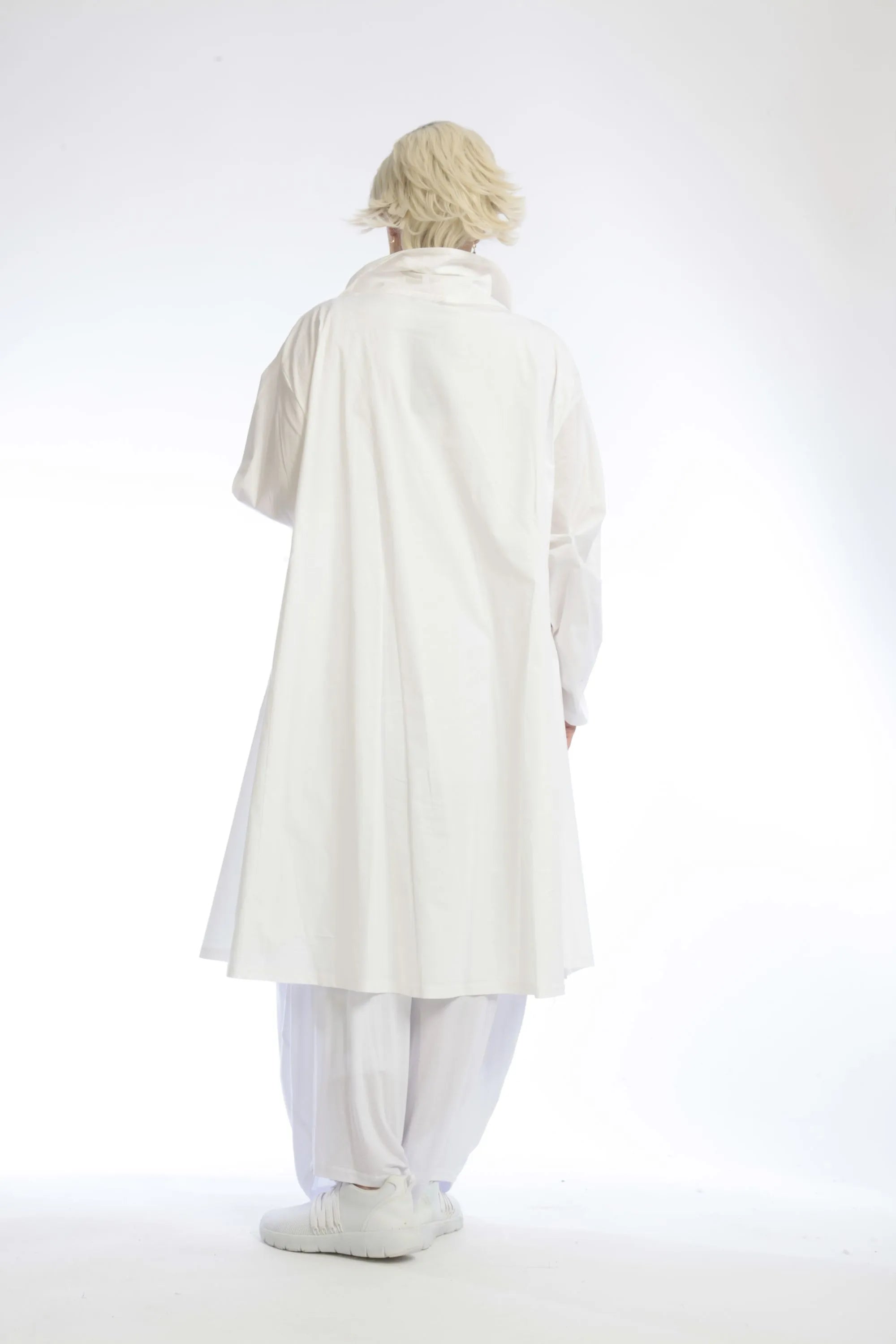  A-Form Bluse von AKH Fashion aus Baumwolle, 1046.06606, Weiß, Schick, Modern, Bequem