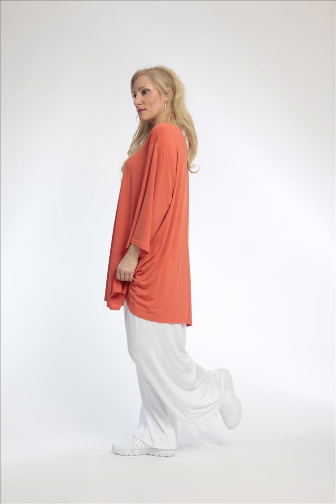  Bigshirt von AKH Fashion aus Materialmix in Glocken-Form, 0792.08971, Orange, Schick, Modern