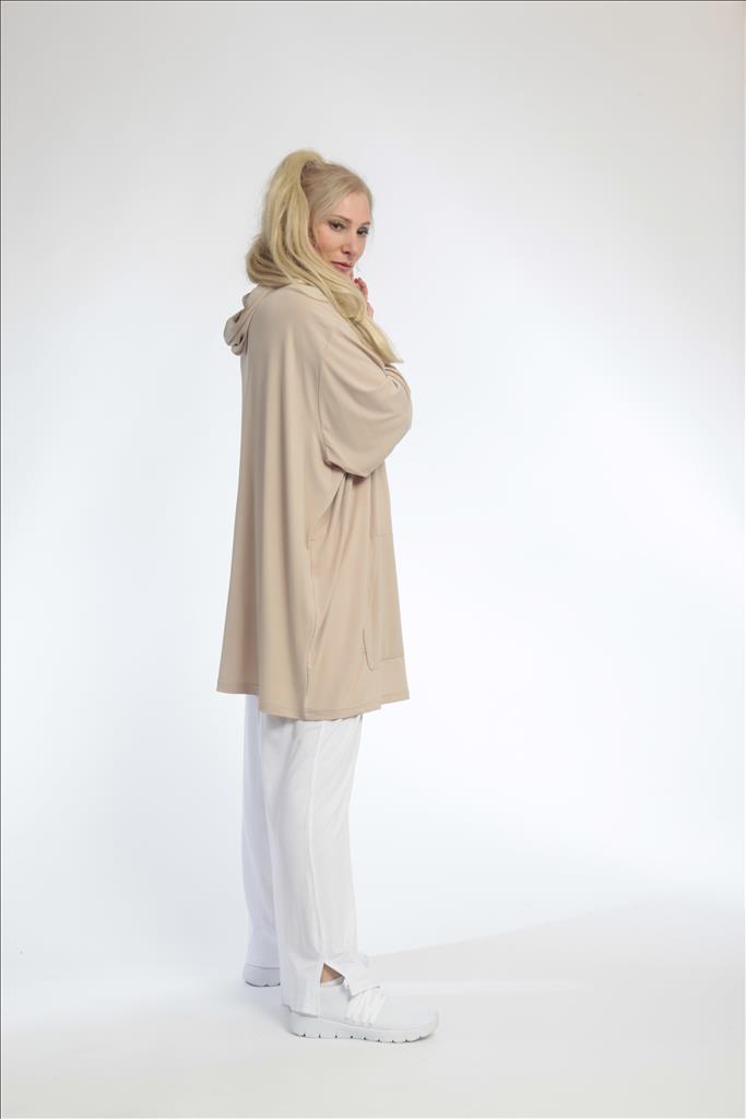  AKH Fashion Jacke in gerader Form, aus Materialmix, 0792.06707, Beige, Schick, Modern