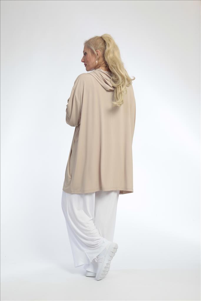  AKH Fashion Jacke in gerader Form, aus Materialmix, 0792.06707, Beige, Schick, Modern
