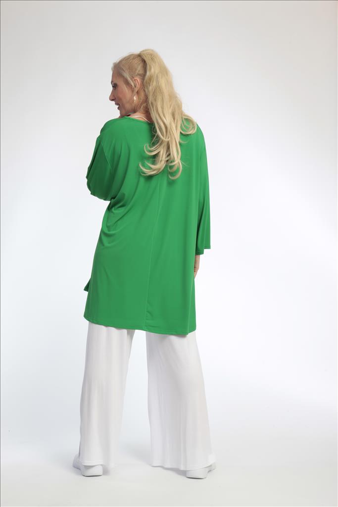  Bigshirt von AKH Fashion aus Materialmix in Glocken-Form, 0792.08971, Grün, Schick, Modern