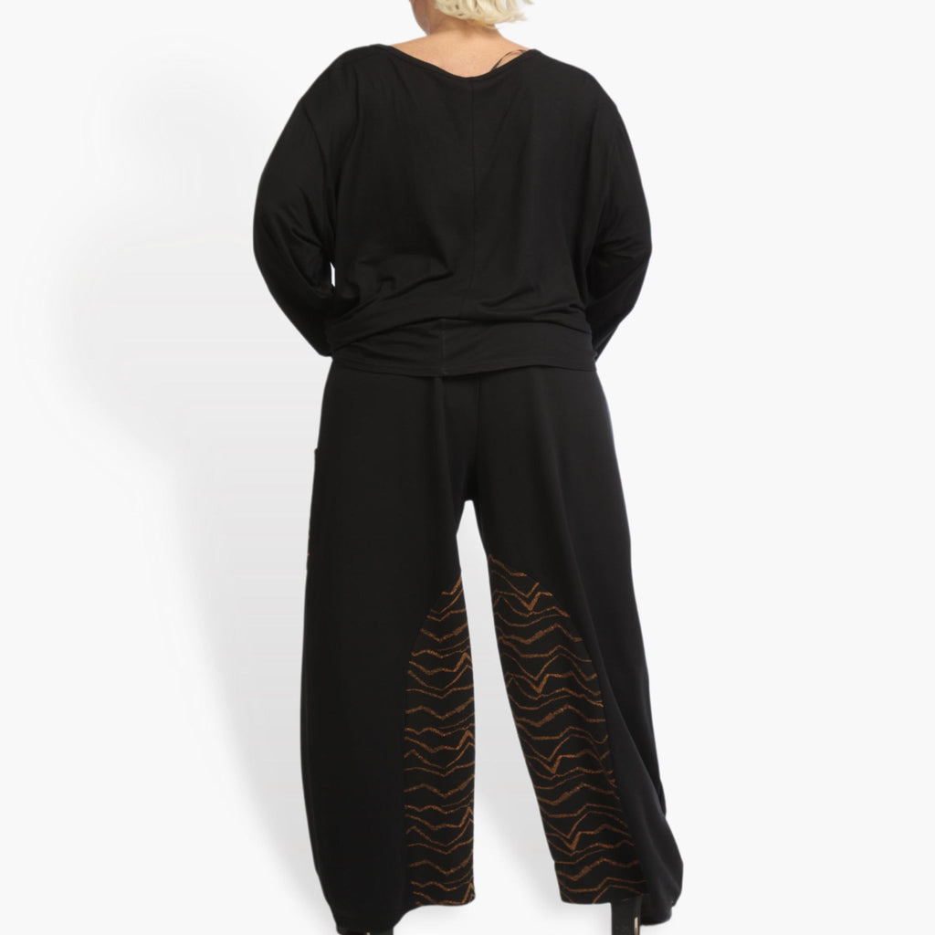 Hose von AKH Fashion aus Viskose in gerader Form, ausgefallene Lagenlook Mode