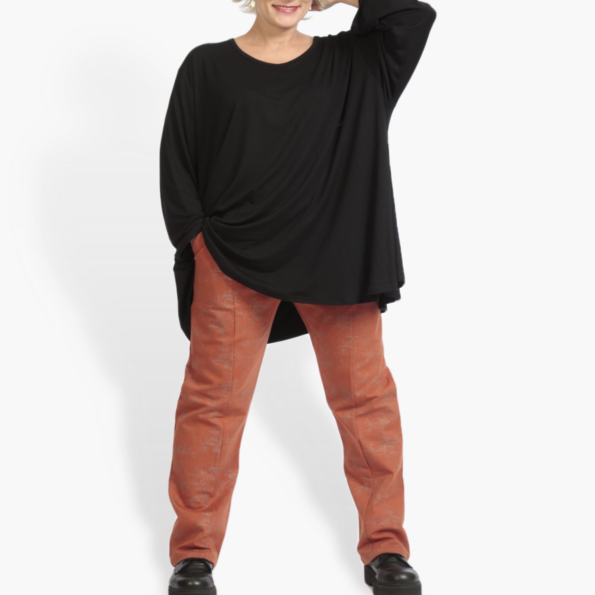  Hose von AKH Fashion aus Viskose, 0958.02608, Terracotta, Schick, Modern, Bequem