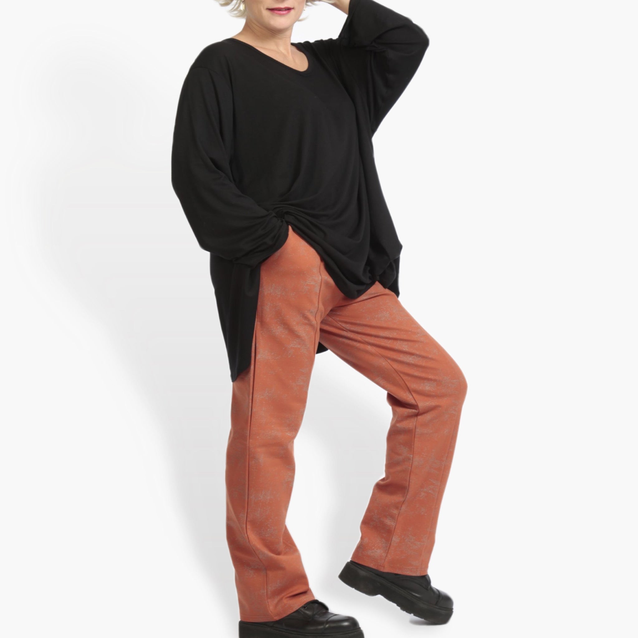  Hose von AKH Fashion aus Viskose, 0958.02608, Terracotta, Schick, Modern, Bequem