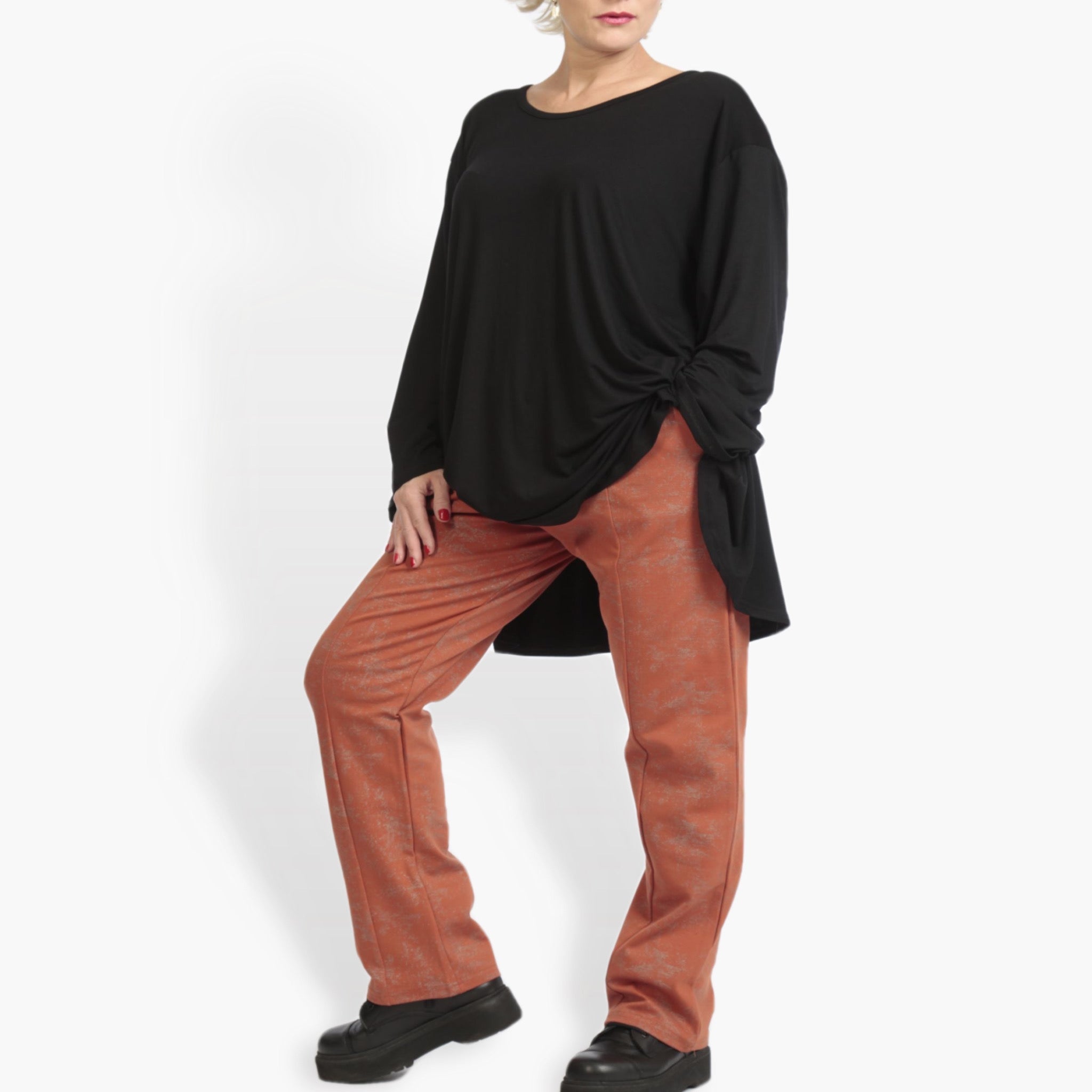  Hose von AKH Fashion aus Viskose, 0958.02608, Terracotta, Schick, Modern, Bequem