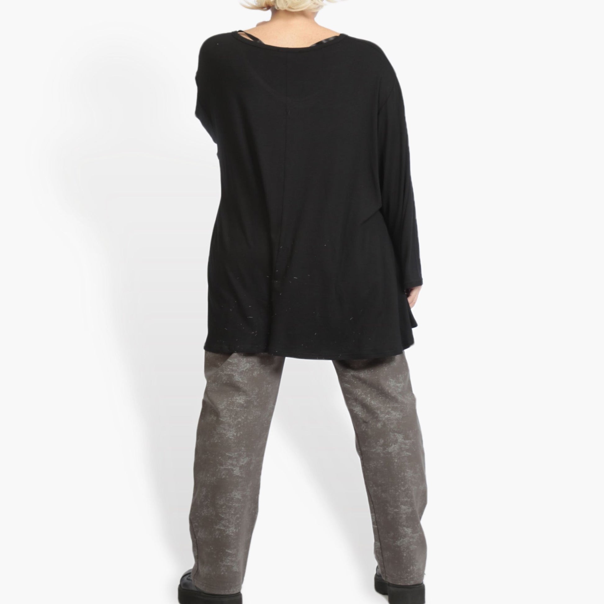  Hose von AKH Fashion aus Viskose, 0958.02608, Grau, Schick, Modern, Bequem
