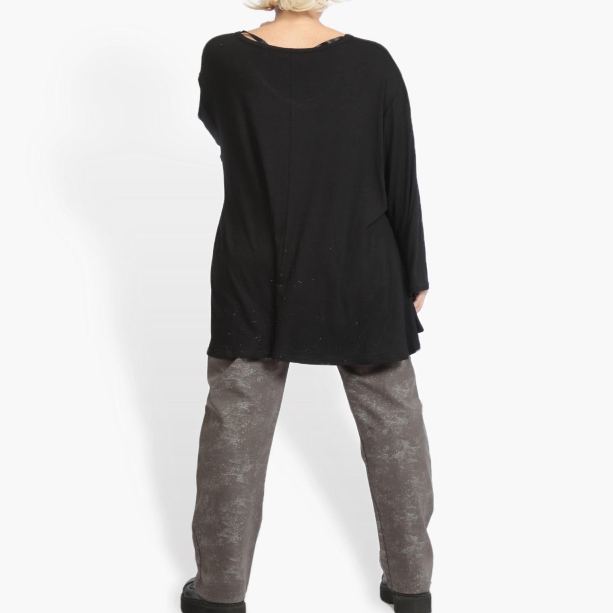  Hose von AKH Fashion aus Viskose, 0958.02608, Grau, Schick, Modern, Bequem