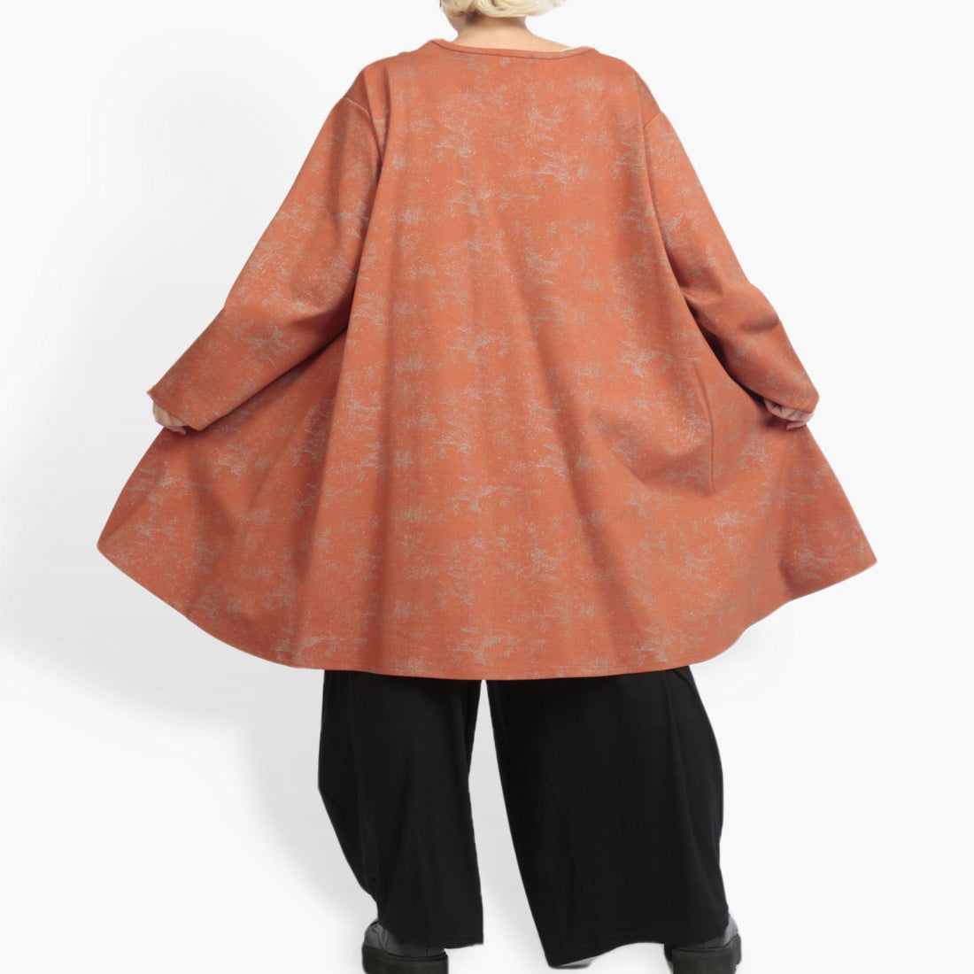  A-Form Bigshirt von AKH Fashion aus Viskose, 0958.06804, Terracotta, Unifarben, Ausgefallen