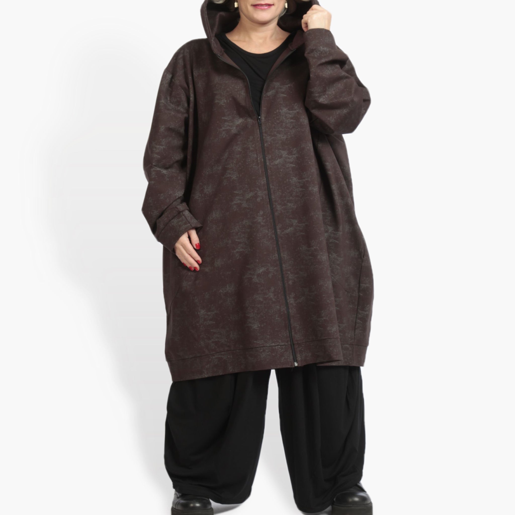  Ballonjacke von AKH Fashion aus Viskose, 0958.06820, Braun, Schick, Modern, Bequem