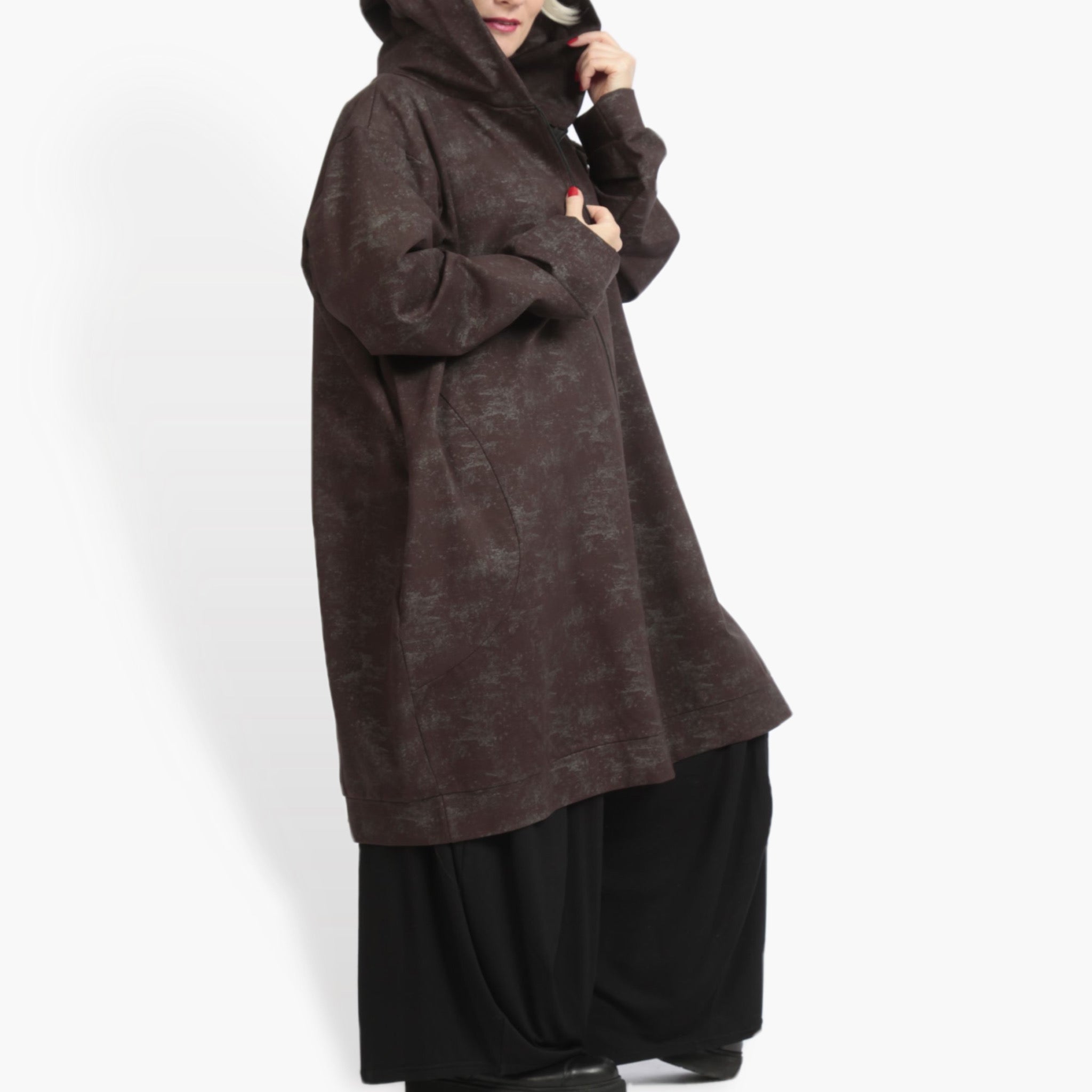  Ballonjacke von AKH Fashion aus Viskose, 0958.06820, Braun, Schick, Modern, Bequem