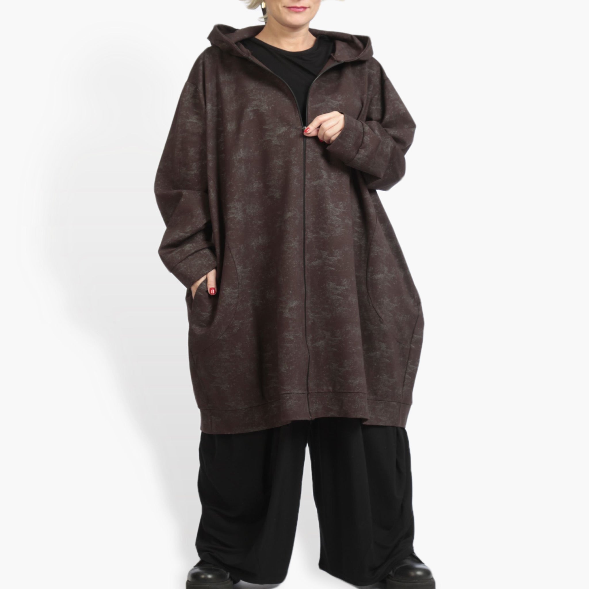  Ballonjacke von AKH Fashion aus Viskose, 0958.06820, Braun, Schick, Modern, Bequem