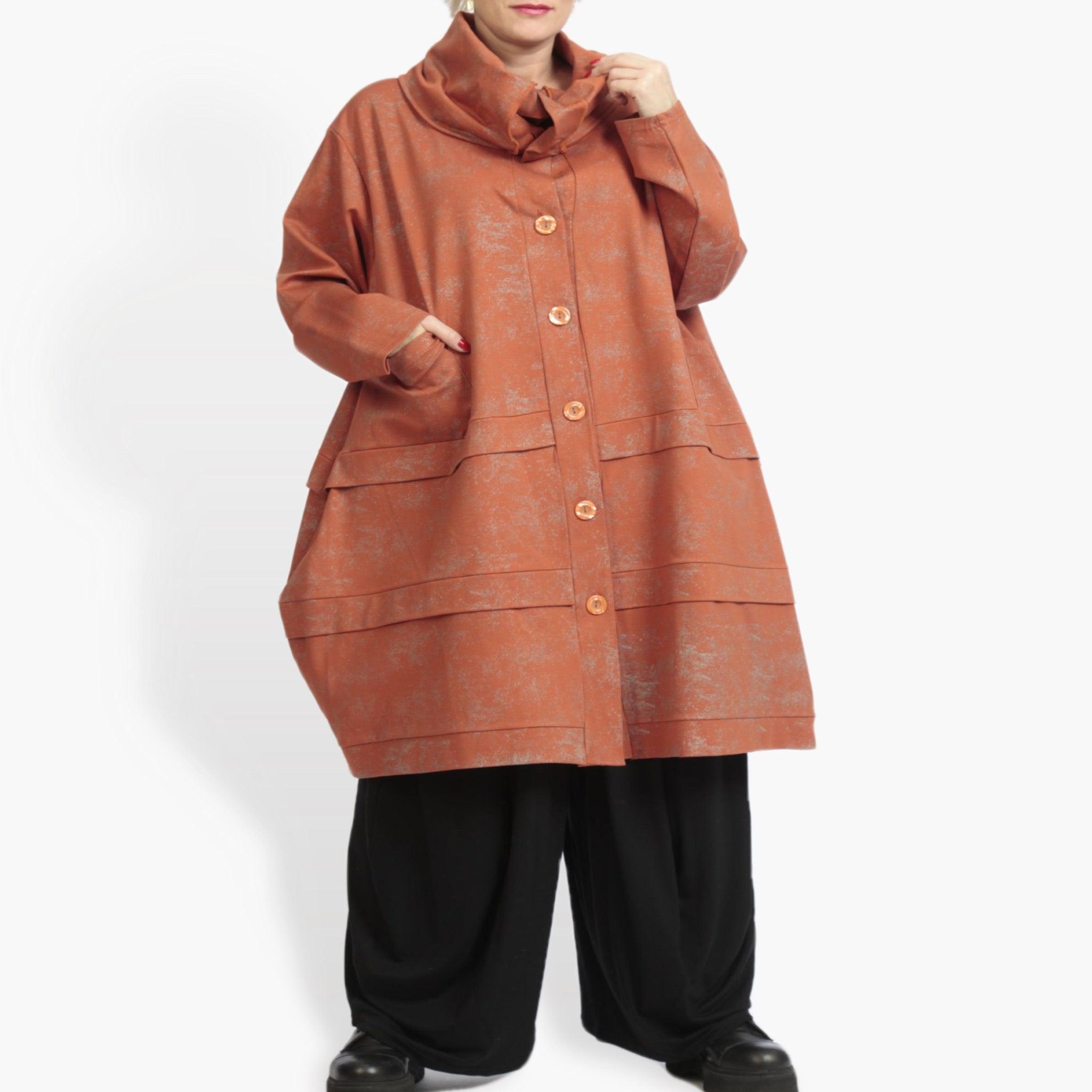  Ballonmantel von AKH Fashion aus Viskose, 0958.06823, Terracotta, Schick, Modern, Bequem