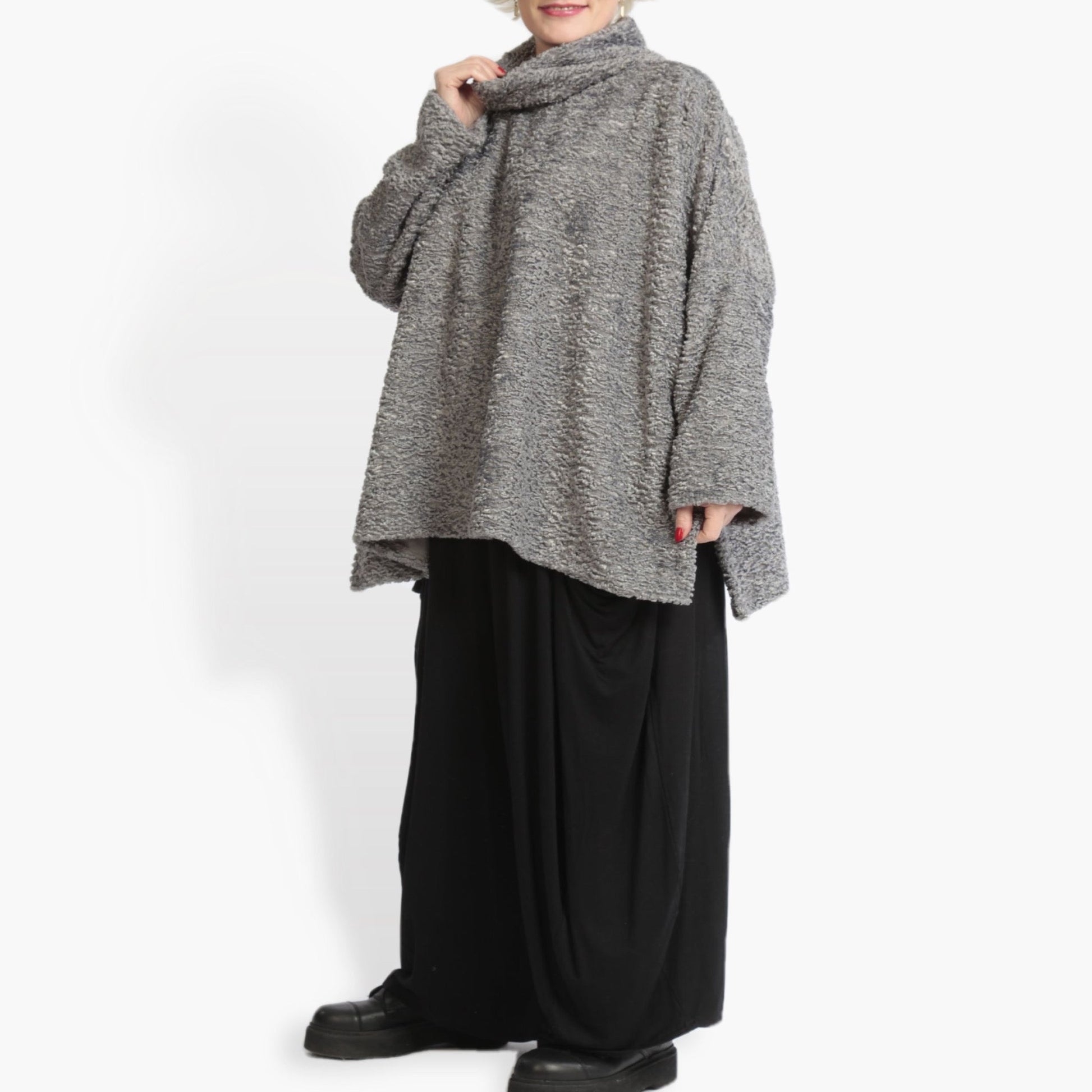  Bigshirt von AKH Fashion aus Polycarbonat in gerader Form, 0979.06831, Silber, Ausgefallen